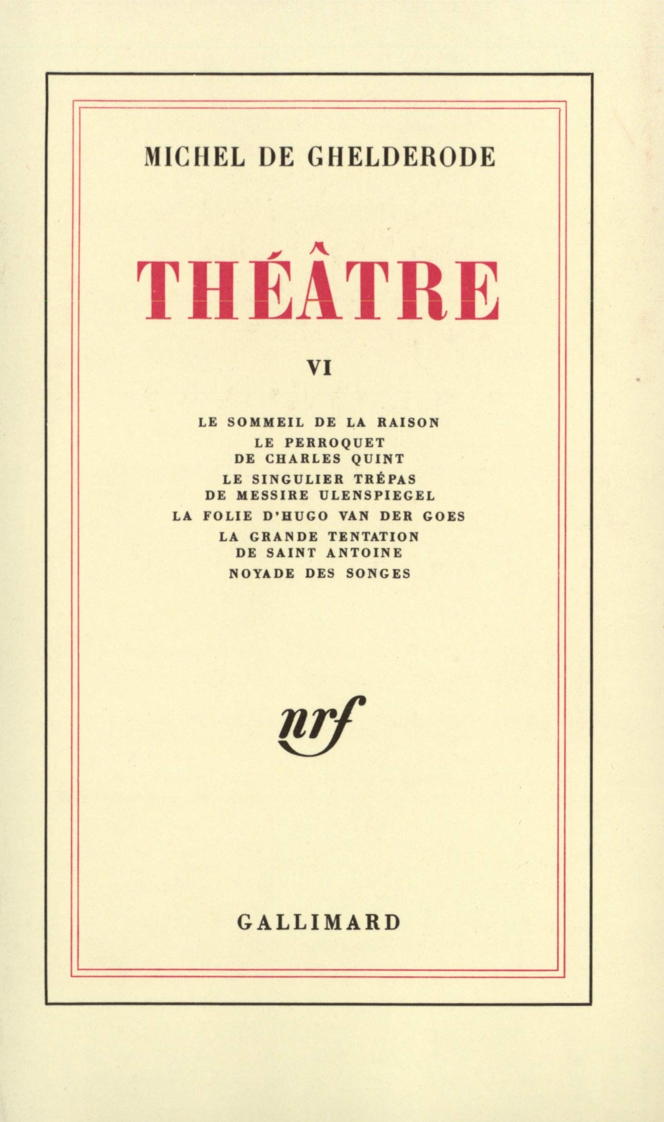 Théâtre VI 9782070231409