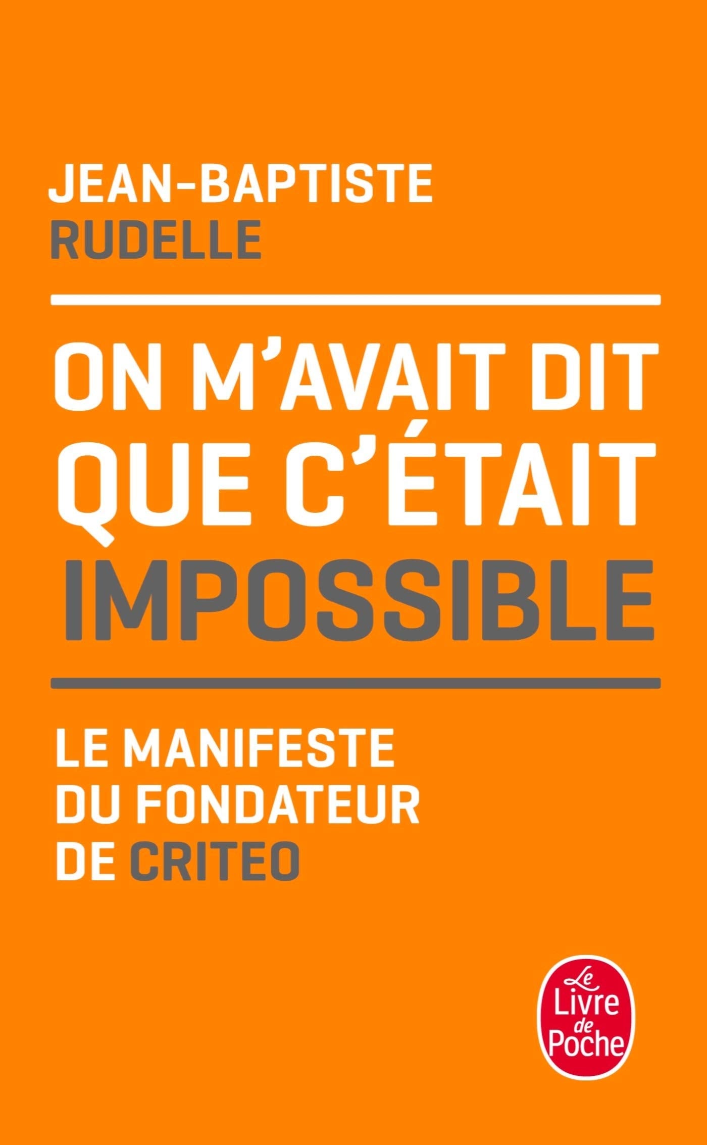 On m'avait dit que c'était impossible 9782253186199