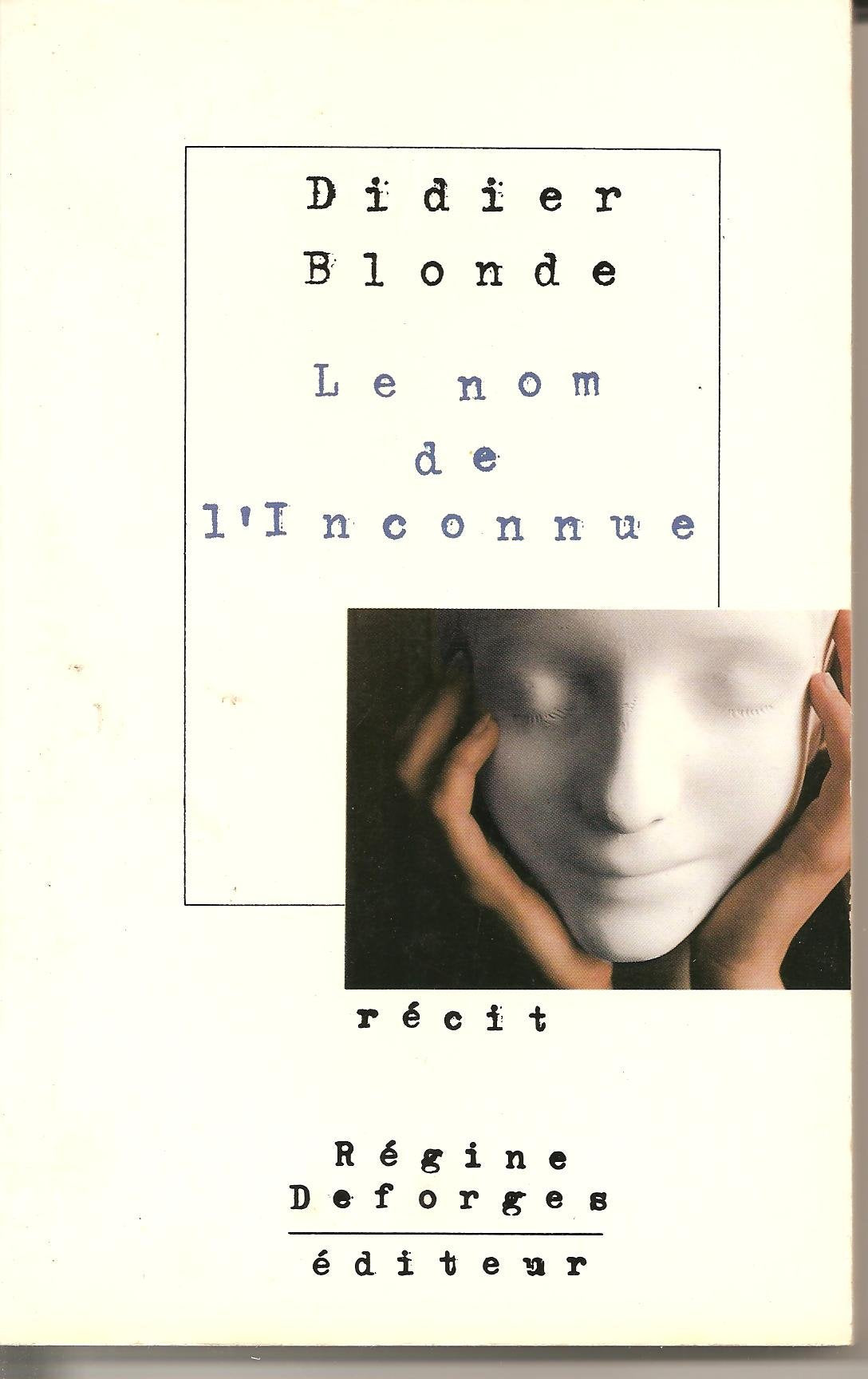 Le nom de l'inconnue 9782905538291