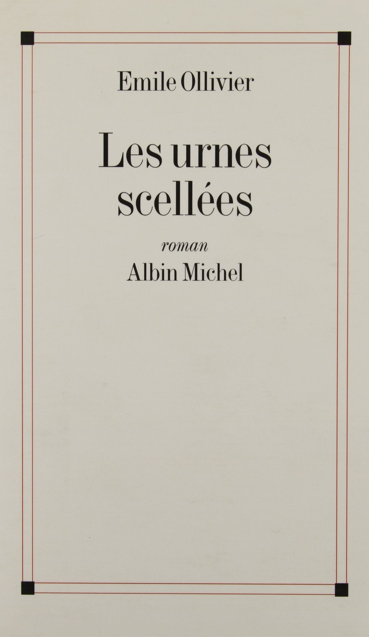 Les Urnes scellées 9782226075932