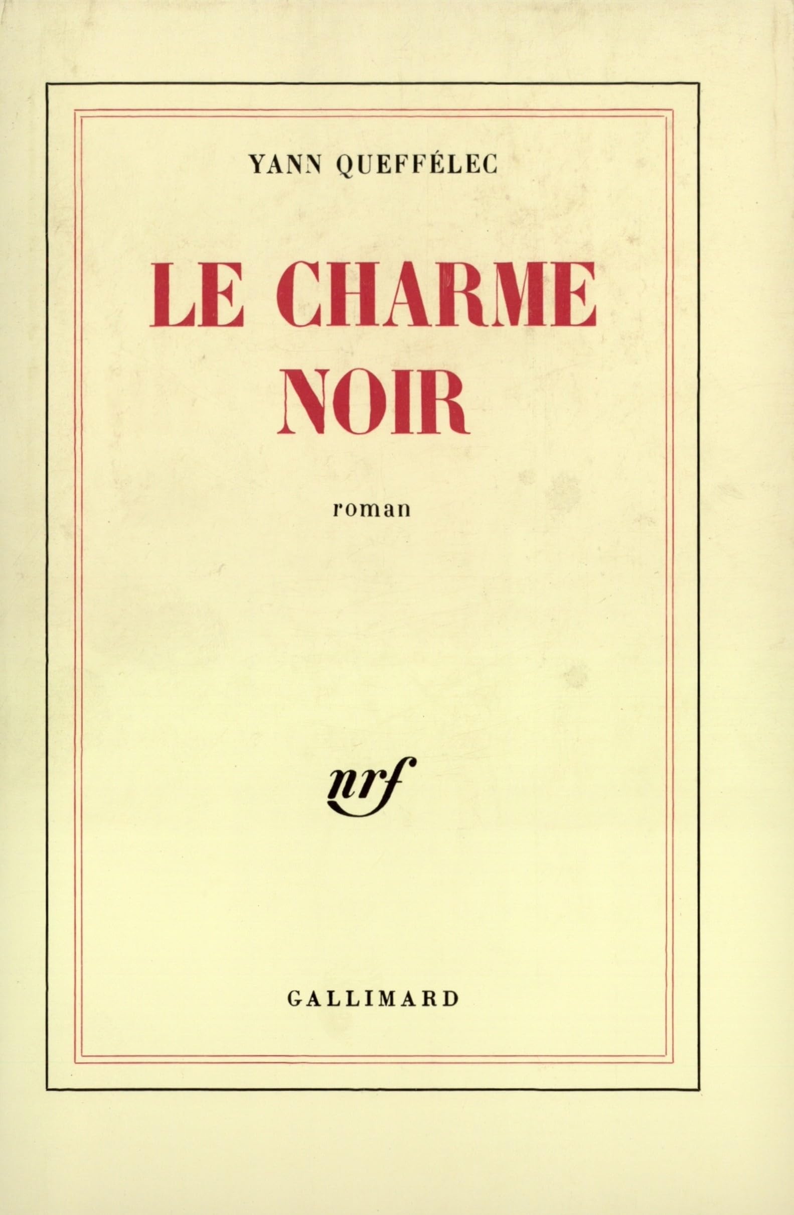 Le Charme noir 9782070700202