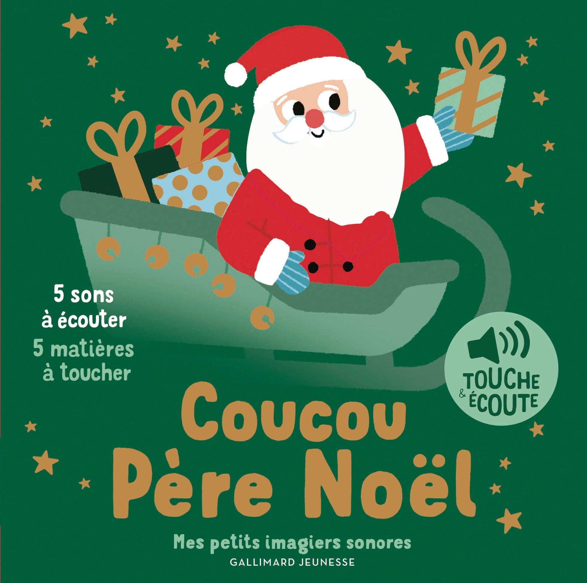 Coucou Père Noël: 5 sons à écouter, 5 matières à toucher 9782075212281