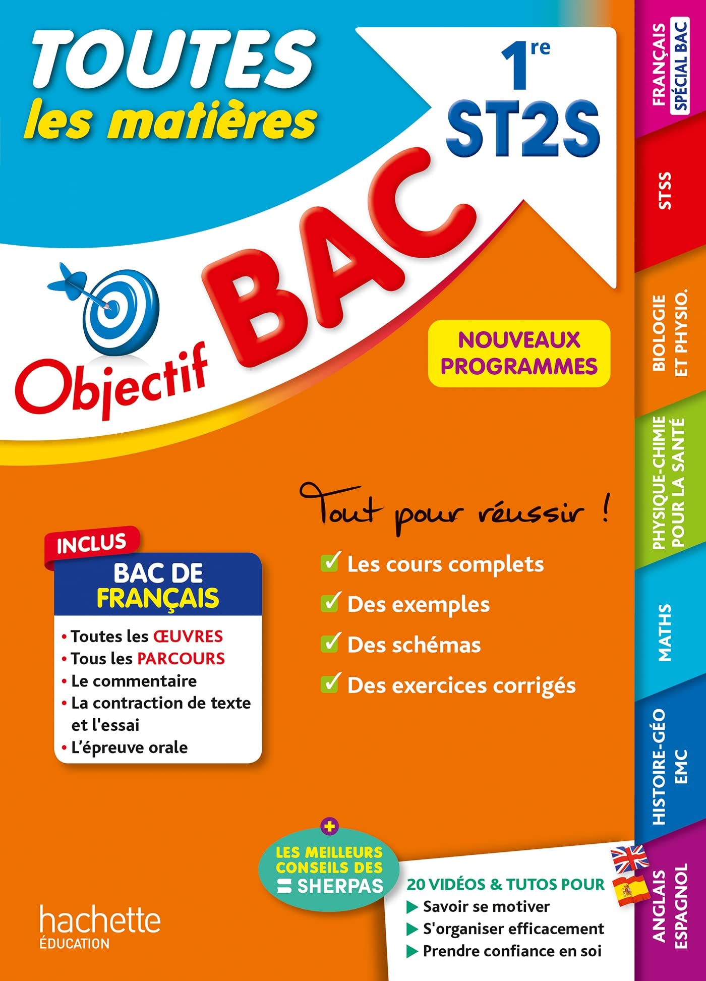 Objectif BAC 2025 - 1re ST2S Toutes les matières 9782017226536