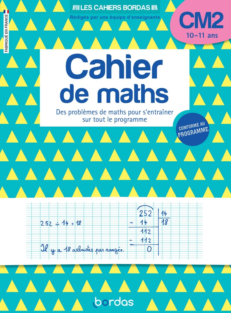 Cahier de maths CM2 9782047359990