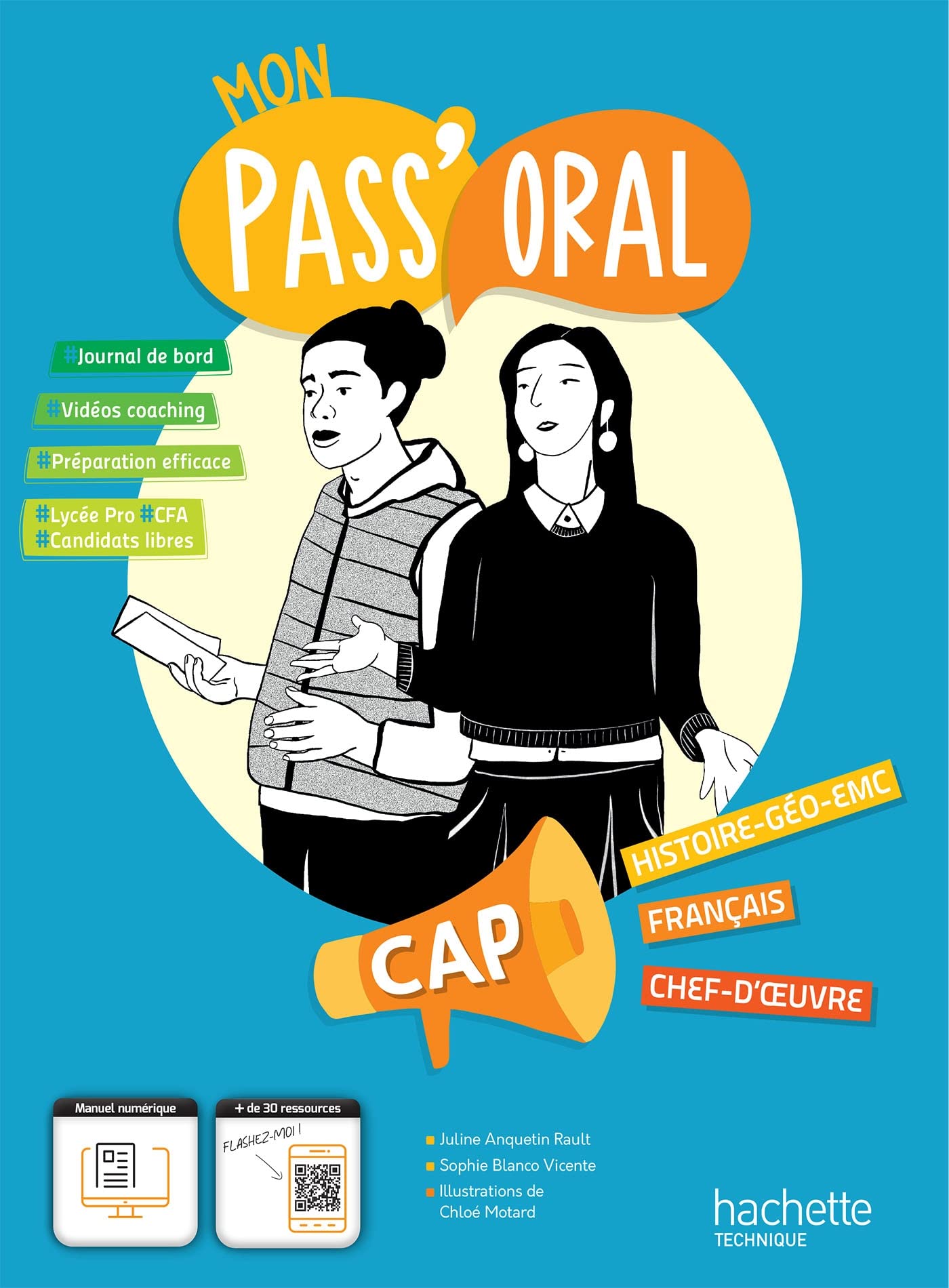 Mon Pass'Oral CAP : Histoire-Géographie EMC/Français/Chef-d'oeuvre - cahier de l'élève - Éd. 2023 9782017003342