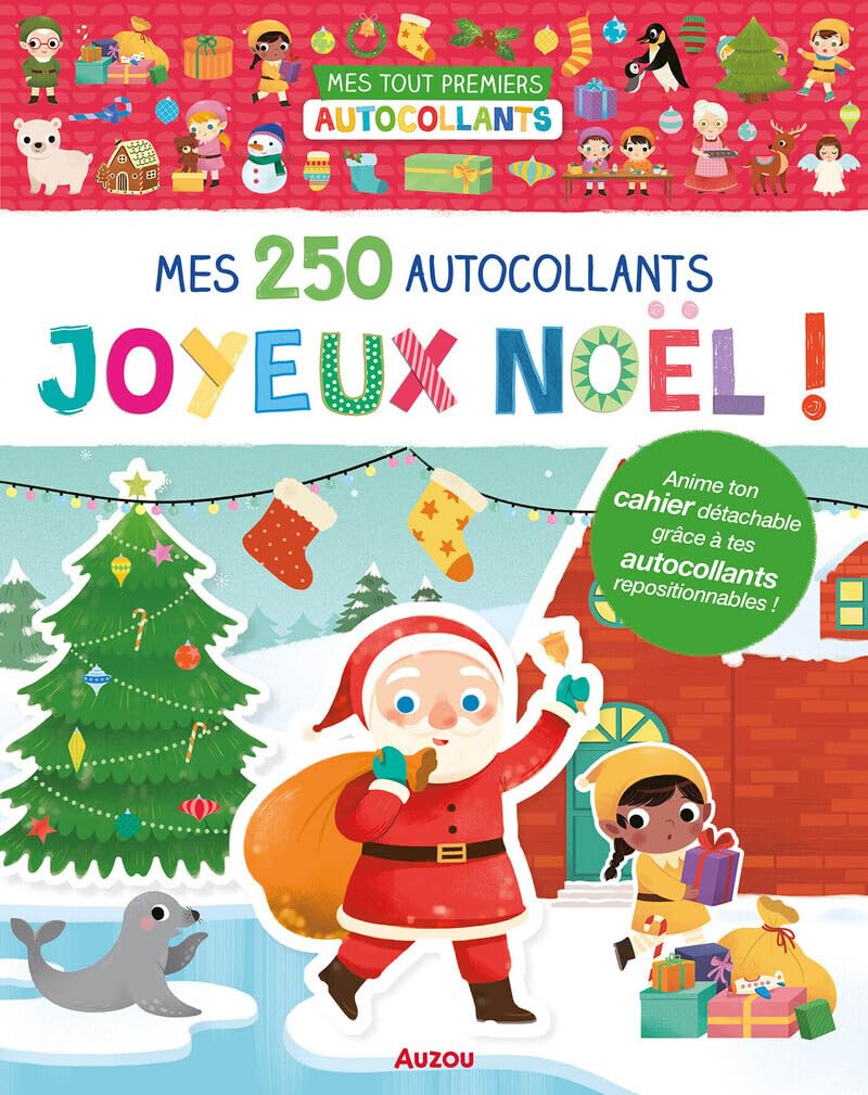 Mes tout premiers autocollants - mes 250 autocollants - joyeux noël 9791039563338