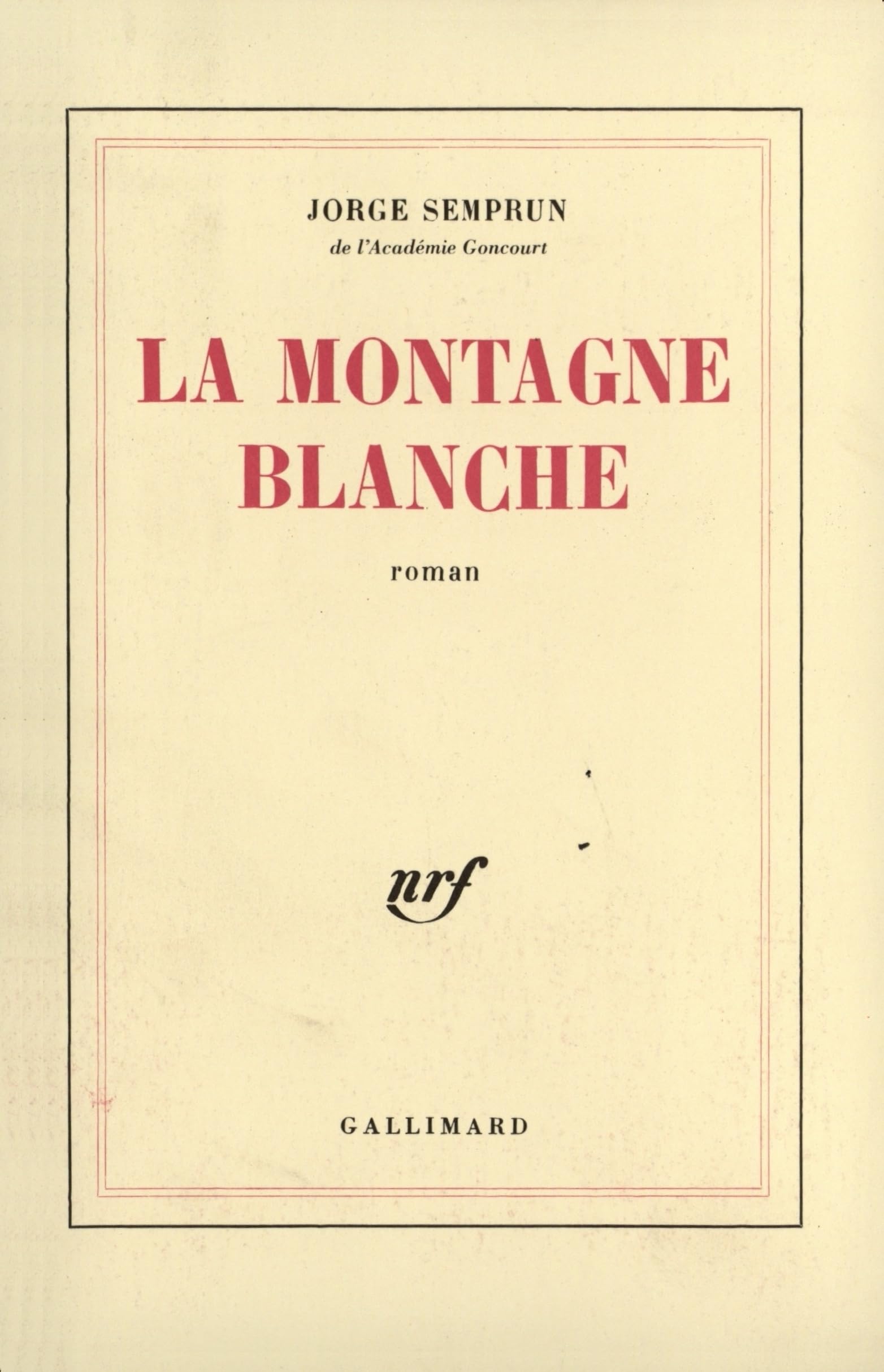 La Montagne blanche 9782070705412
