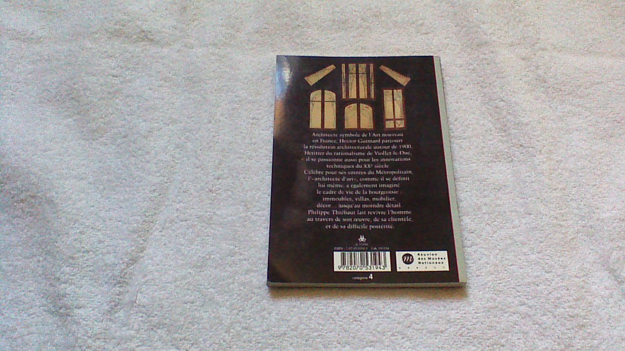 Guimard, L'Art nouveau 9782070531943