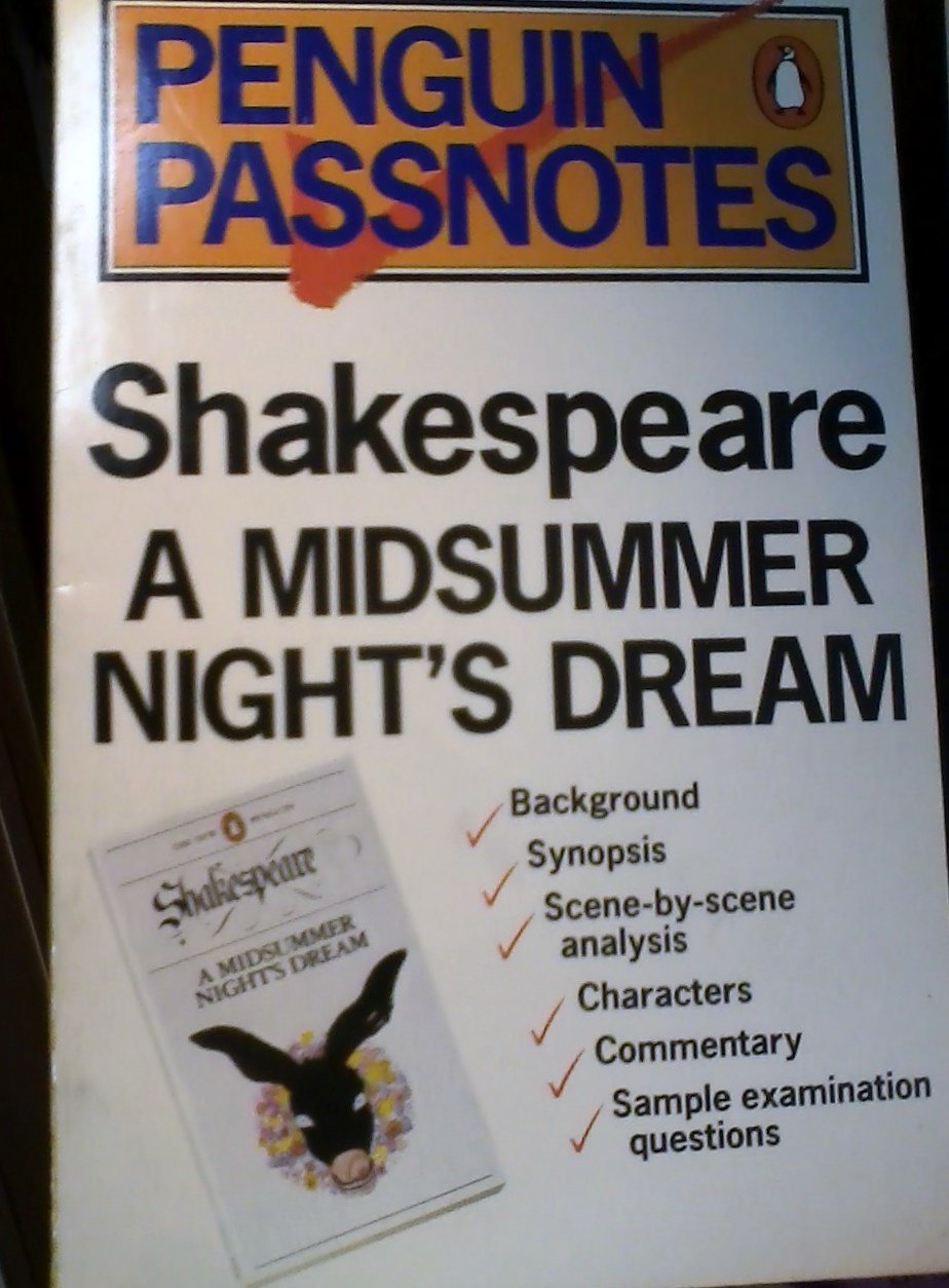 Penguin Passnotes: A Midsummer Night's Dream For Gcse 9780140770384
