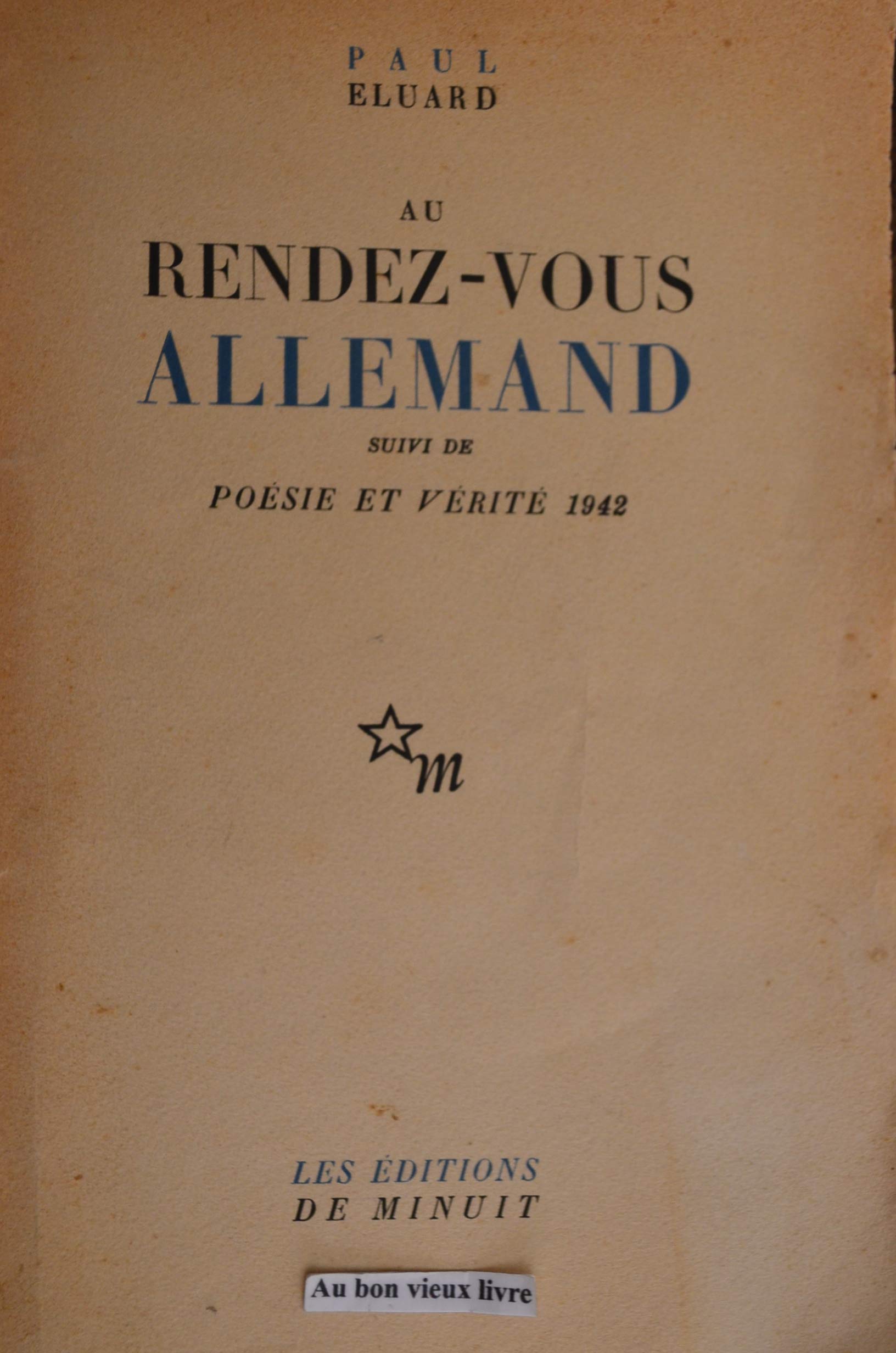 Au Rendez-Vous Allemand 9782707301024