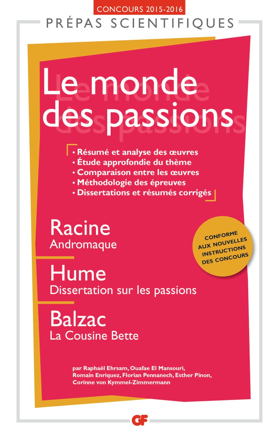 Le Monde des passions 9782081349599