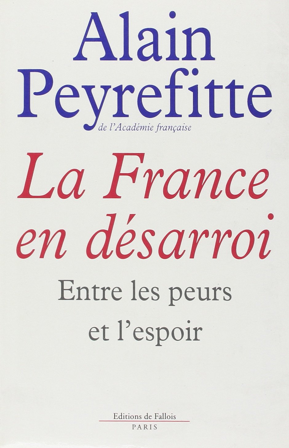 Le France en desarroi 9782877061612