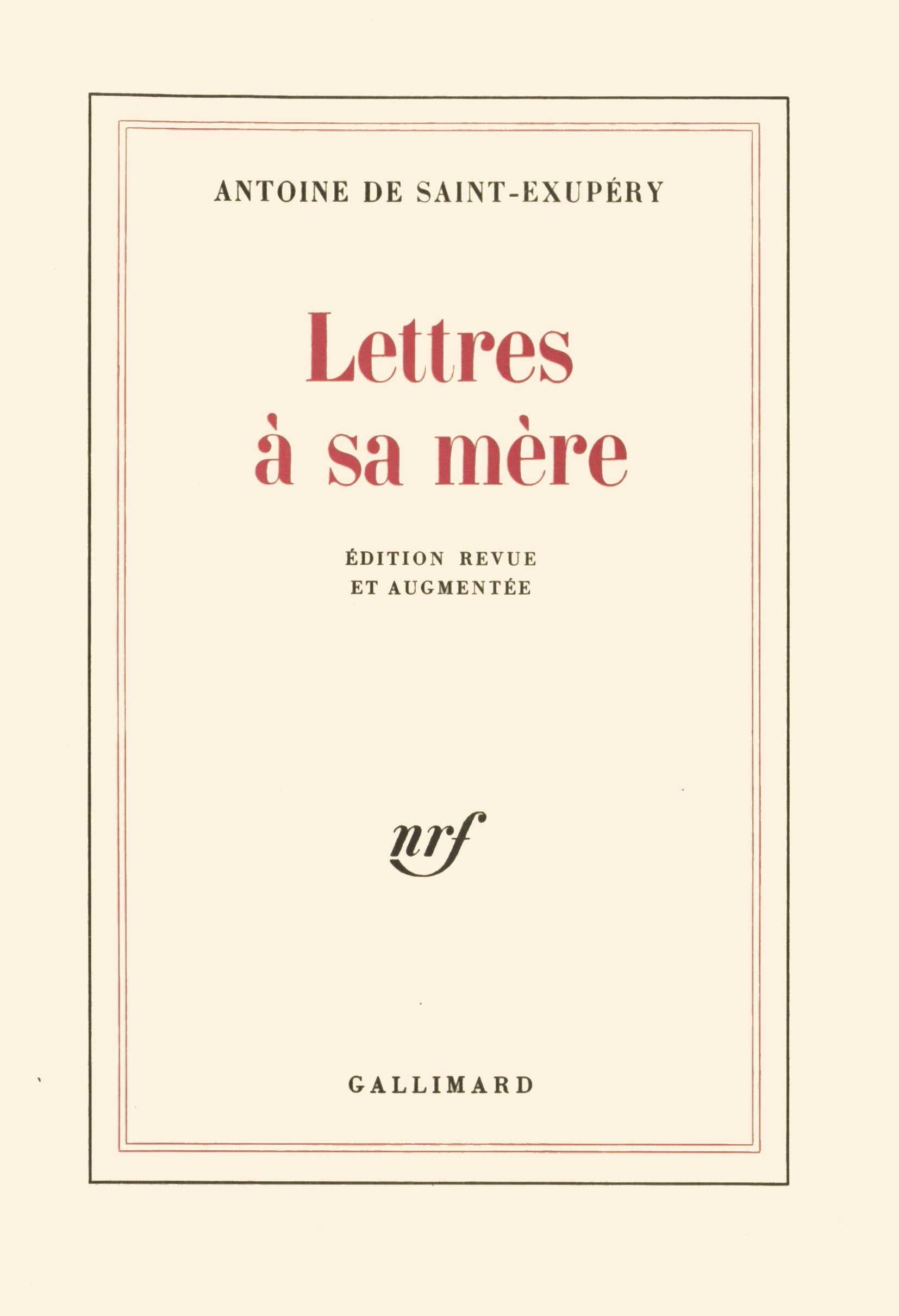 Lettres à sa mère 9782070702664