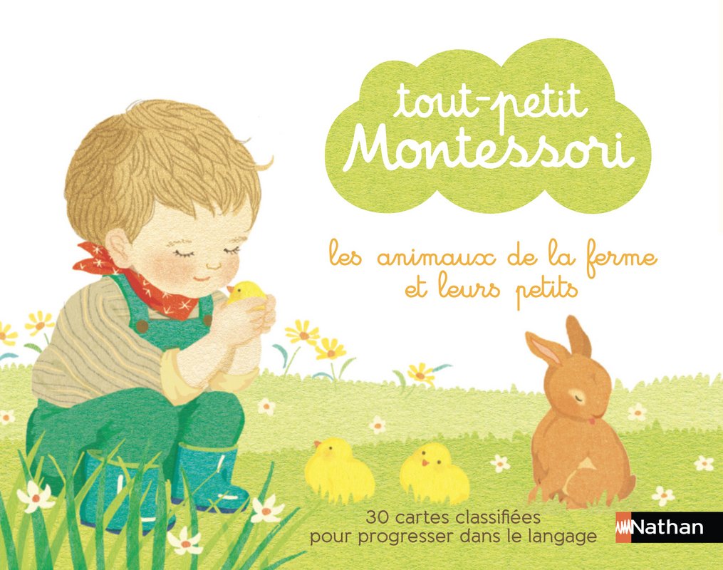 Tout-petit Montessori - cartes classifiées des animaux de la ferme et leurs petits - dès 15 mois 9782092789155
