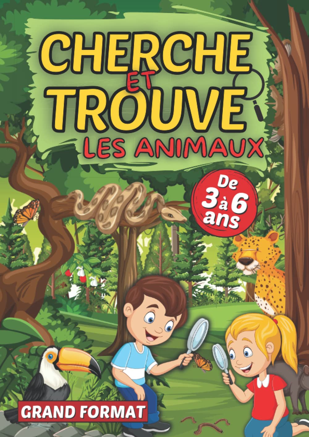 Cherche et trouve les animaux: Livre de jeux ludiques pour les filles et garçons de 3 à 6 ans | Un cahier d’activités en couleur pour les tout-petits ... de l’enfant de la petite à la grande section 9798771099231