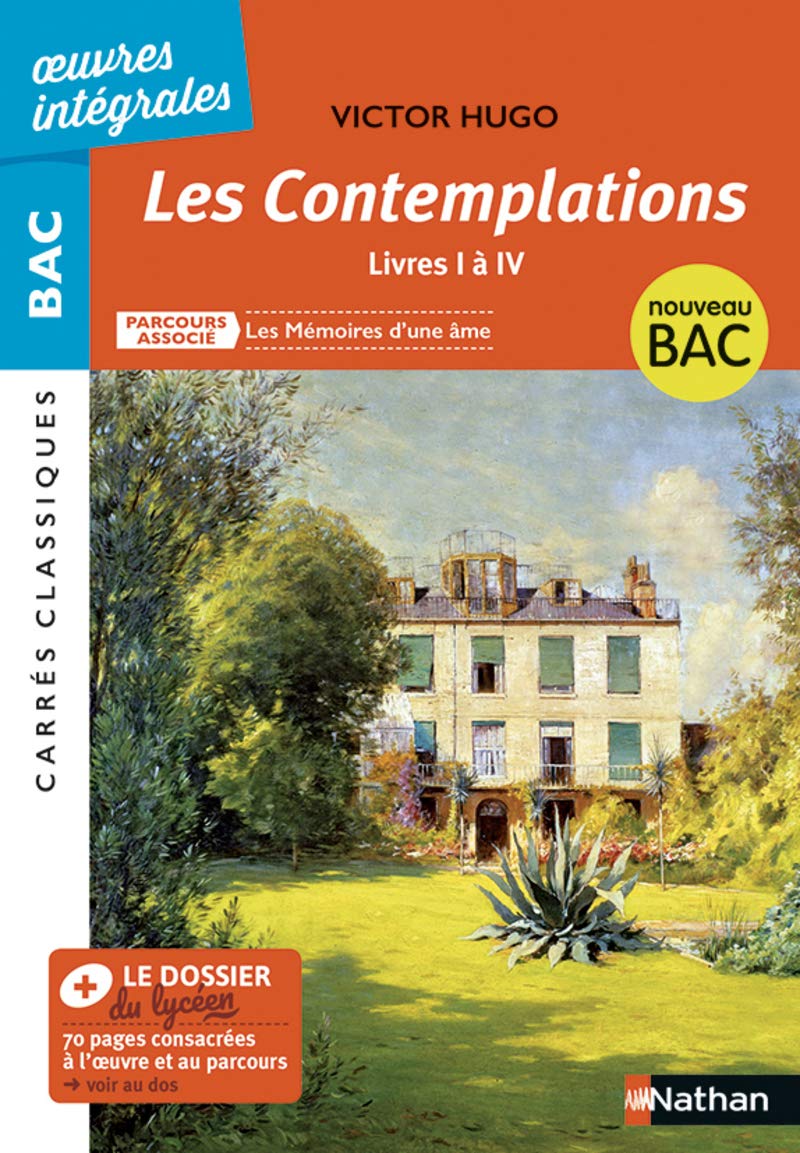 Les Contemplations, livres I à IV de Victor Hugo - Carrés Classiques Oeuvres Intégrales 9782091512136