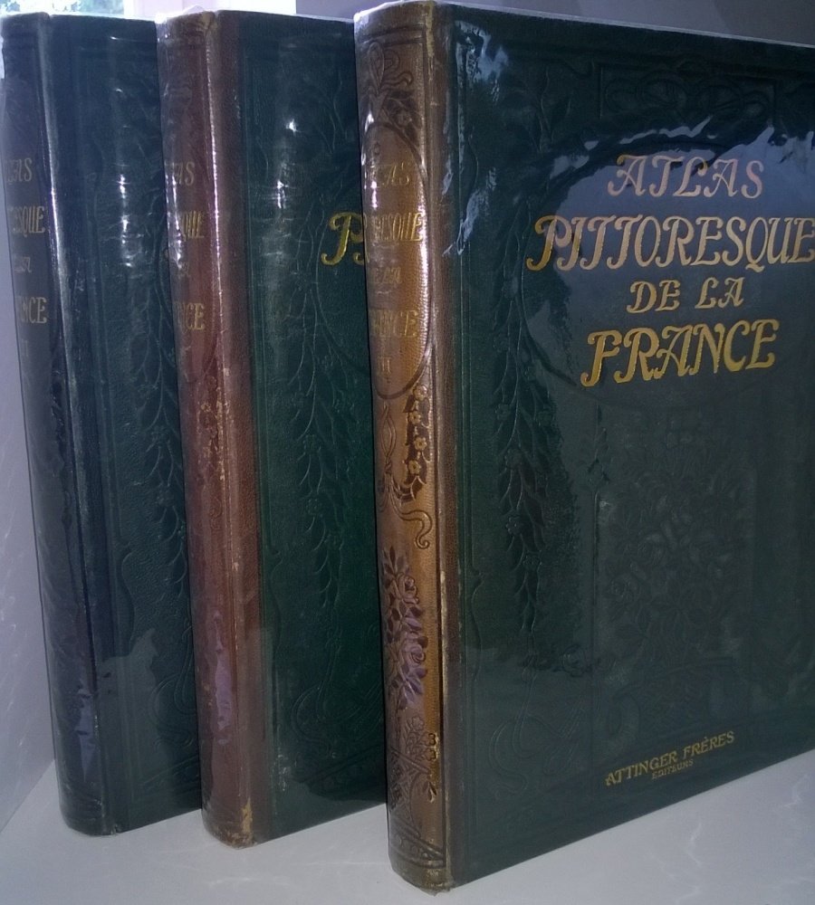 Atlas pittoresque de la France en 3 volumes - Ain-Yonne - Recueil de vues géographiques de tous les départements, accompagnées de notices géographiques et de légendes explicatives