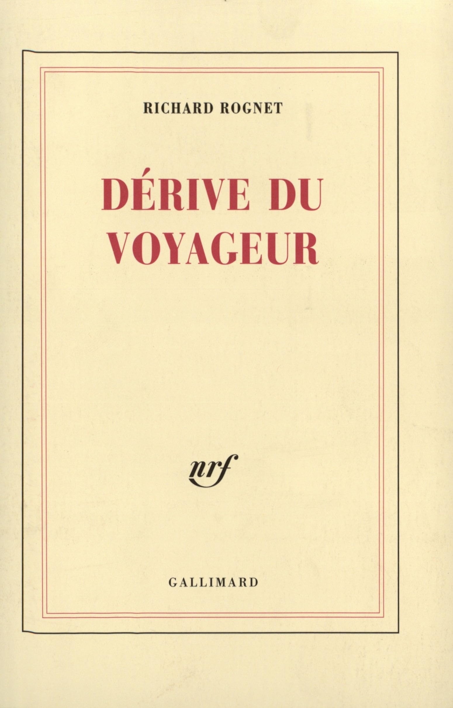 Dérive du voyageur 9782070719099