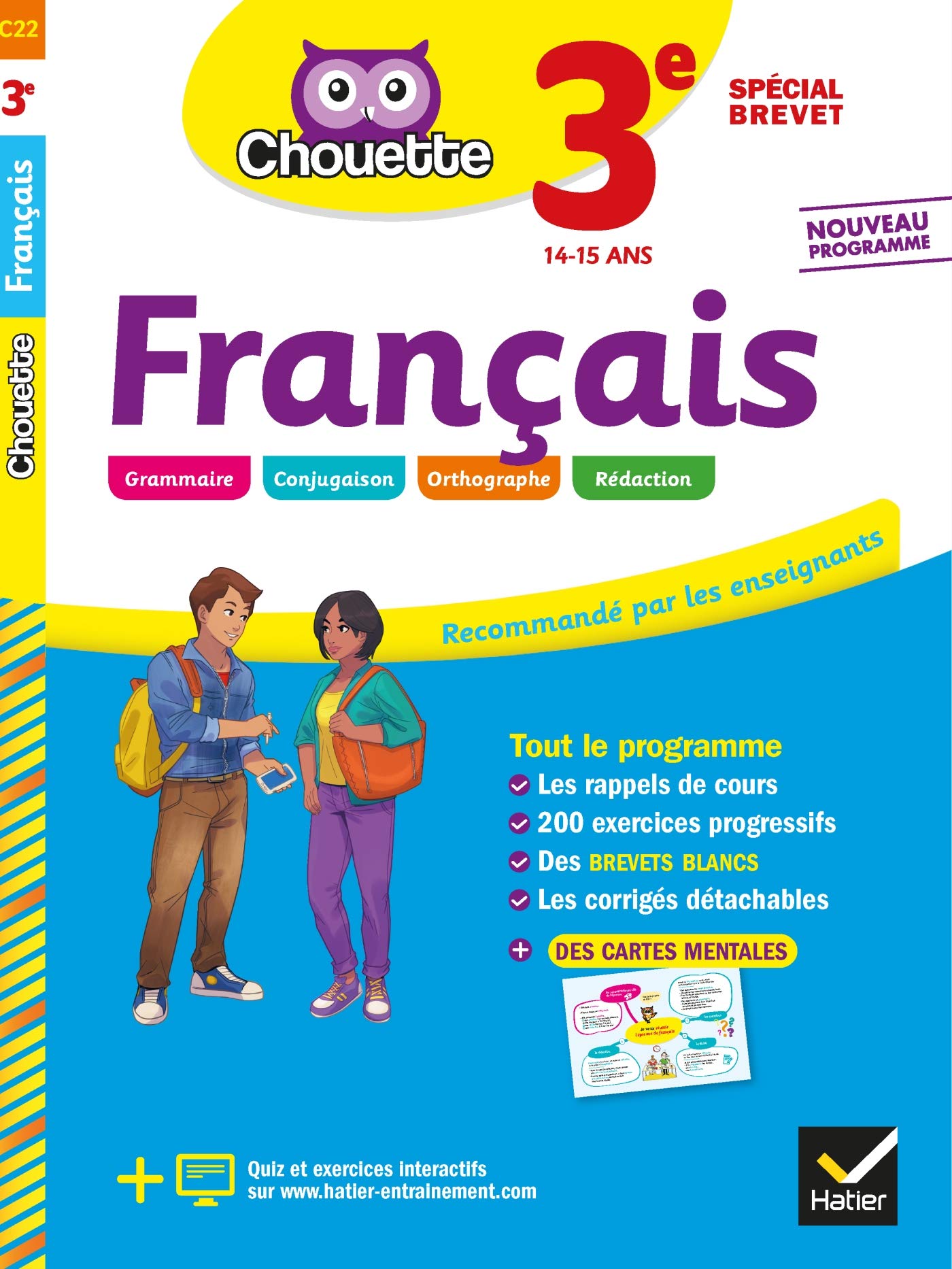 Français 3e Spécial brevet: cahier d'entraînement et de révision 9782401052567