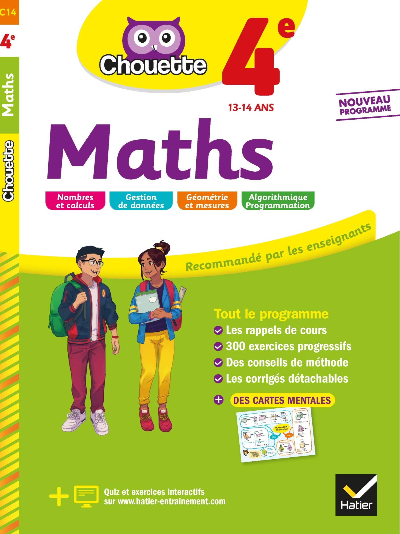 Maths 4e: cahier d'entraînement et de révision 9782401051270