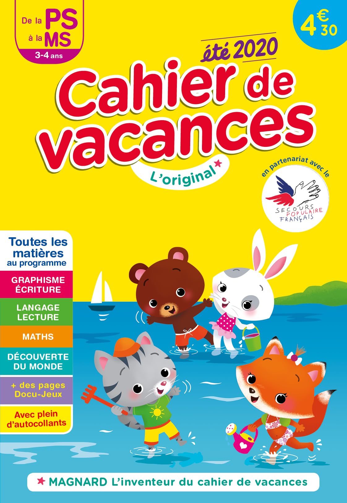 Cahier de vacances 2020, de la PS vers la MS 3-4 ans: Magnard, l’inventeur du cahier de vacances 9782210764811