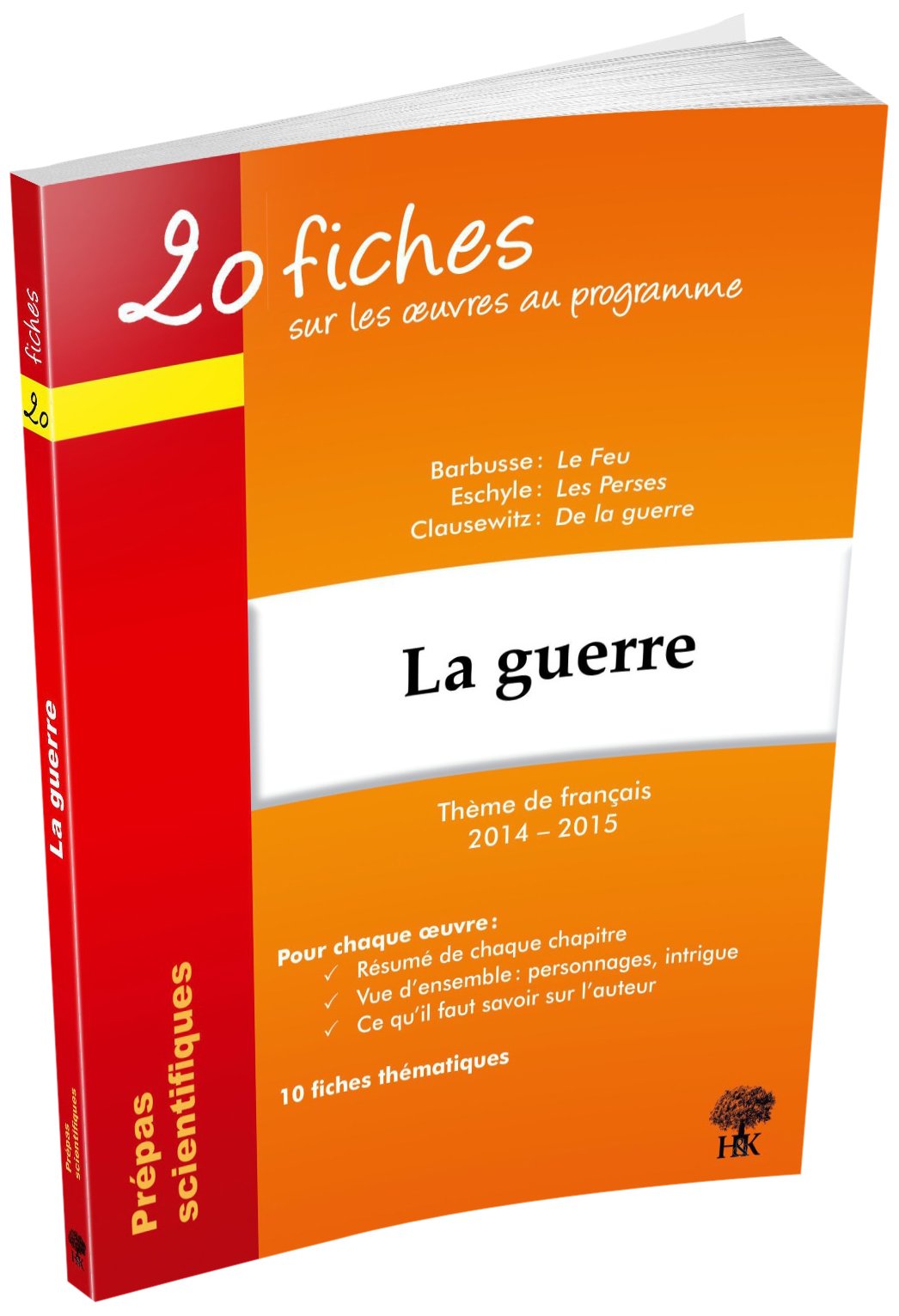 20 fiches sur les oeuvres au programme: La guerre 9782351413135
