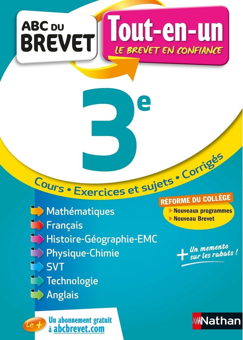 Tout-en-un ABC du Brevet 3e 9782091520407