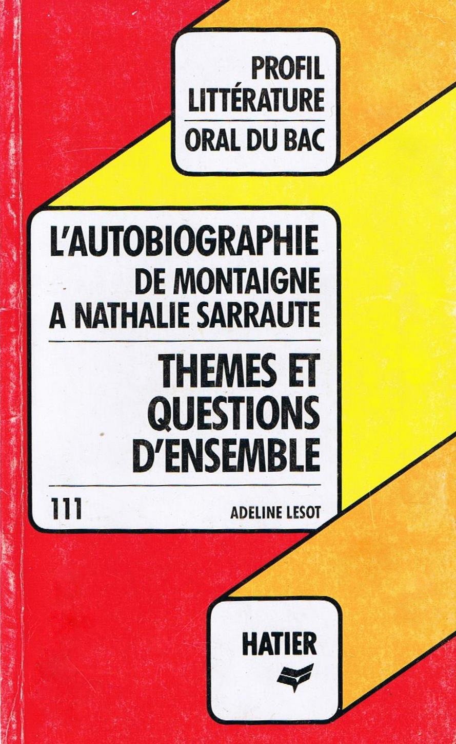 L'Autobiographie 9782218016592