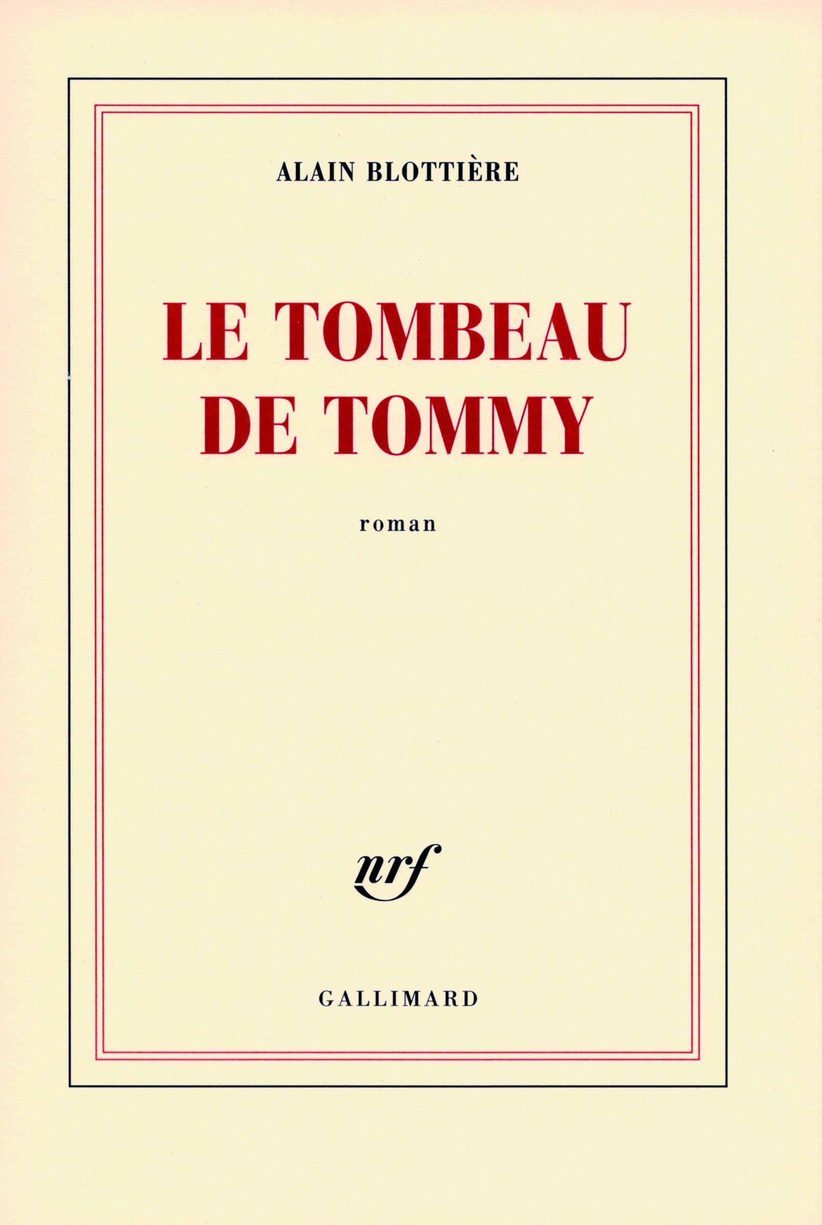 Le tombeau de Tommy 9782070729951