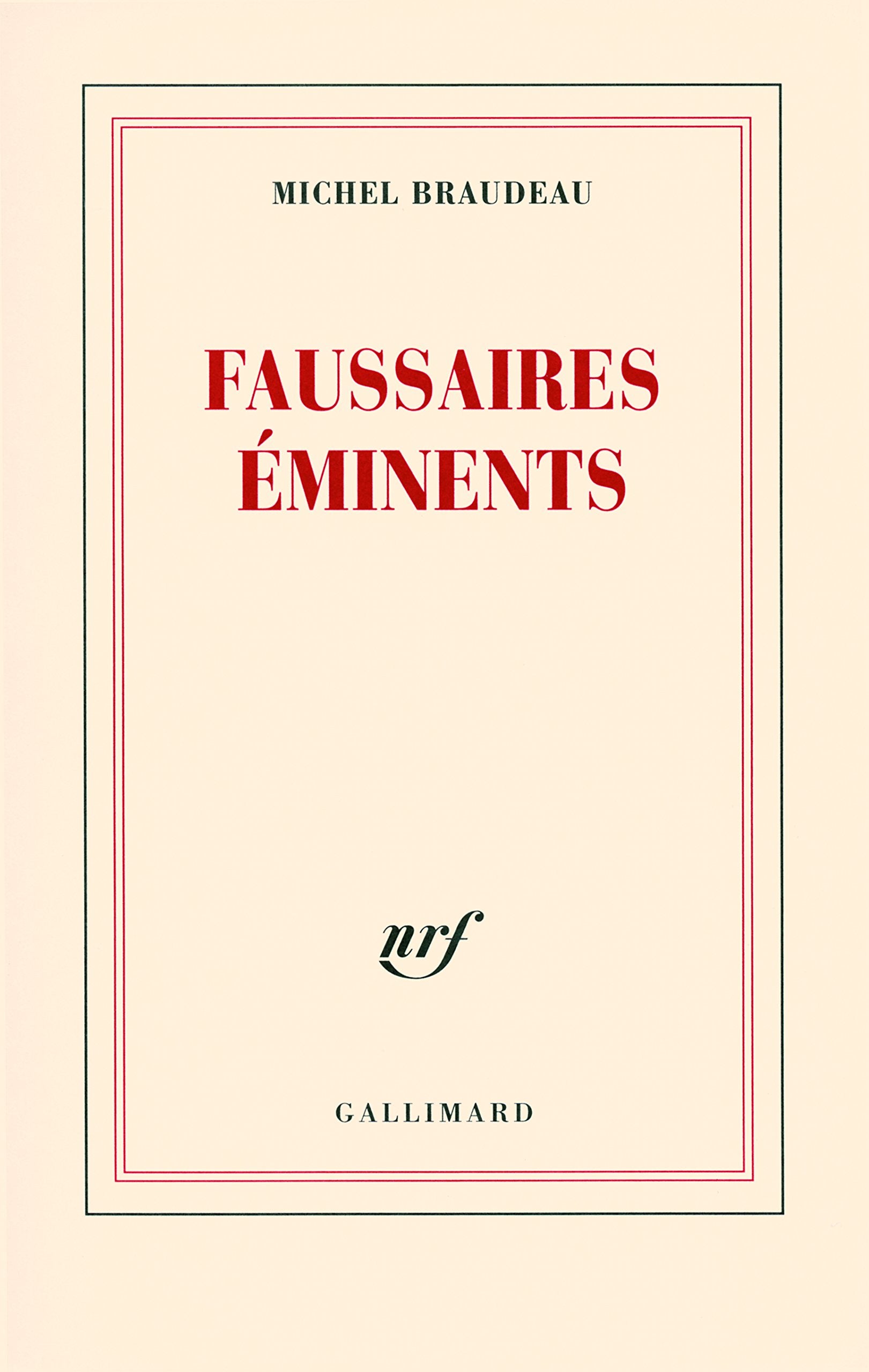 Faussaires éminents 9782070777174
