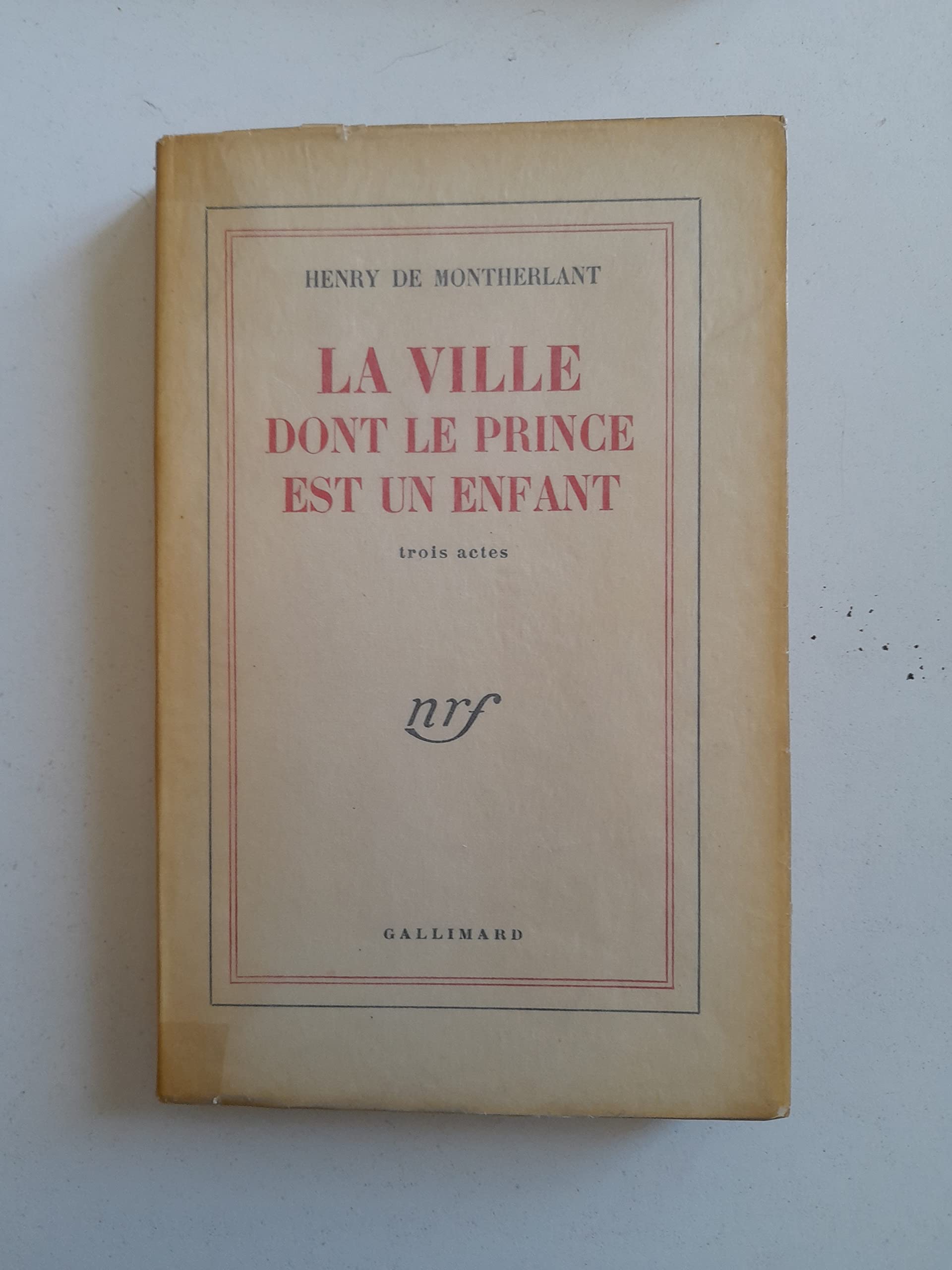 La ville dont le prince est un enfant 9782070171330