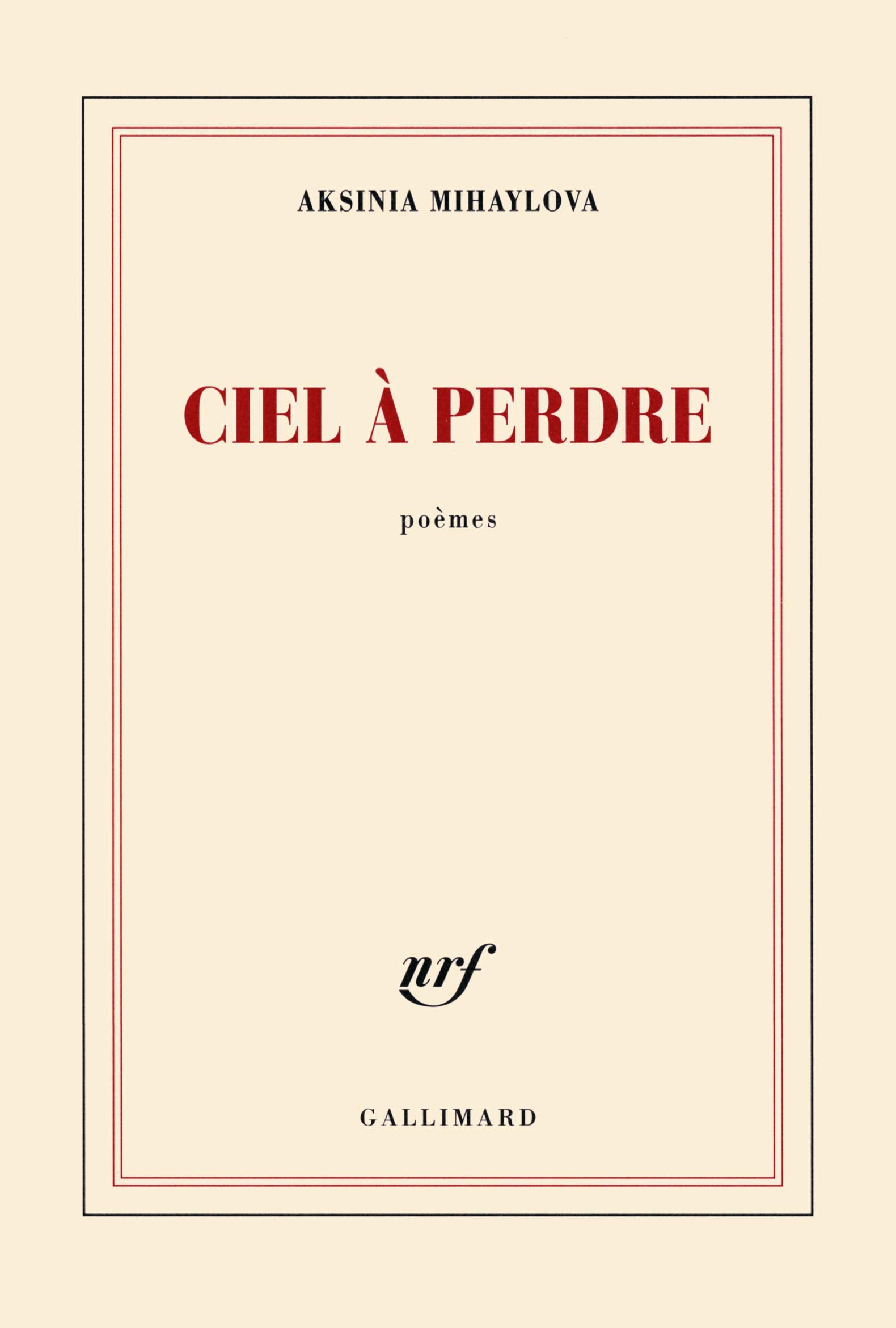 Ciel à perdre 9782070145089