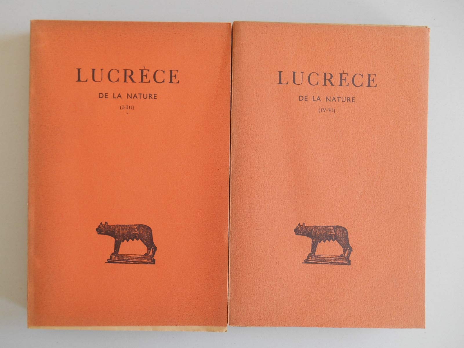 De la nature Les 2 T complets T1 I-III - T2 IV-VI / 1942 / Lucrèce / Réf58957