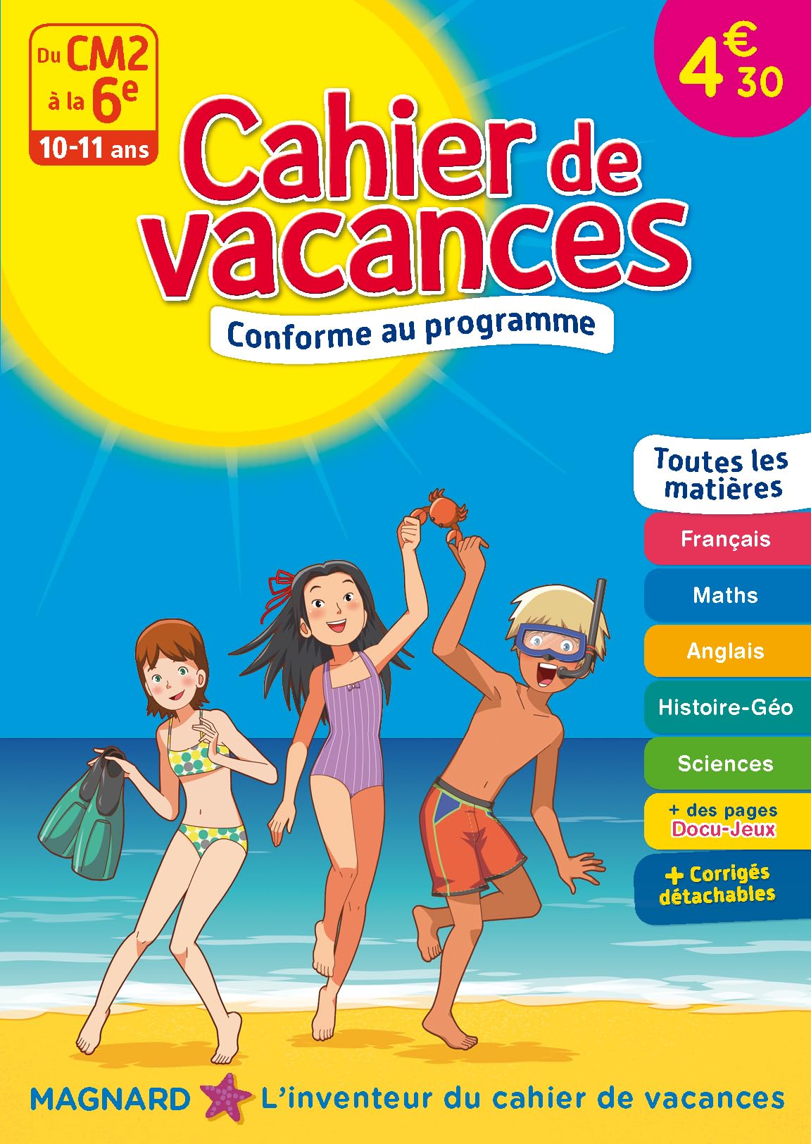 Cahier de vacances - Du CM2 à la 6e - 10-11 ans 9782210757103