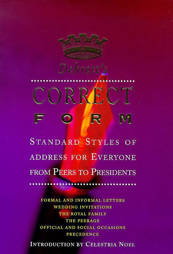 Debrett's Correct Form 9780747223306