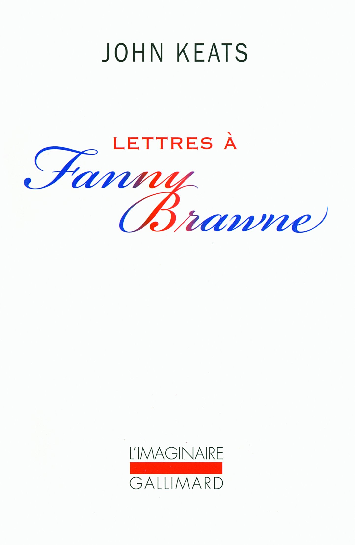 Lettres à Fanny Brawne 9782070129546