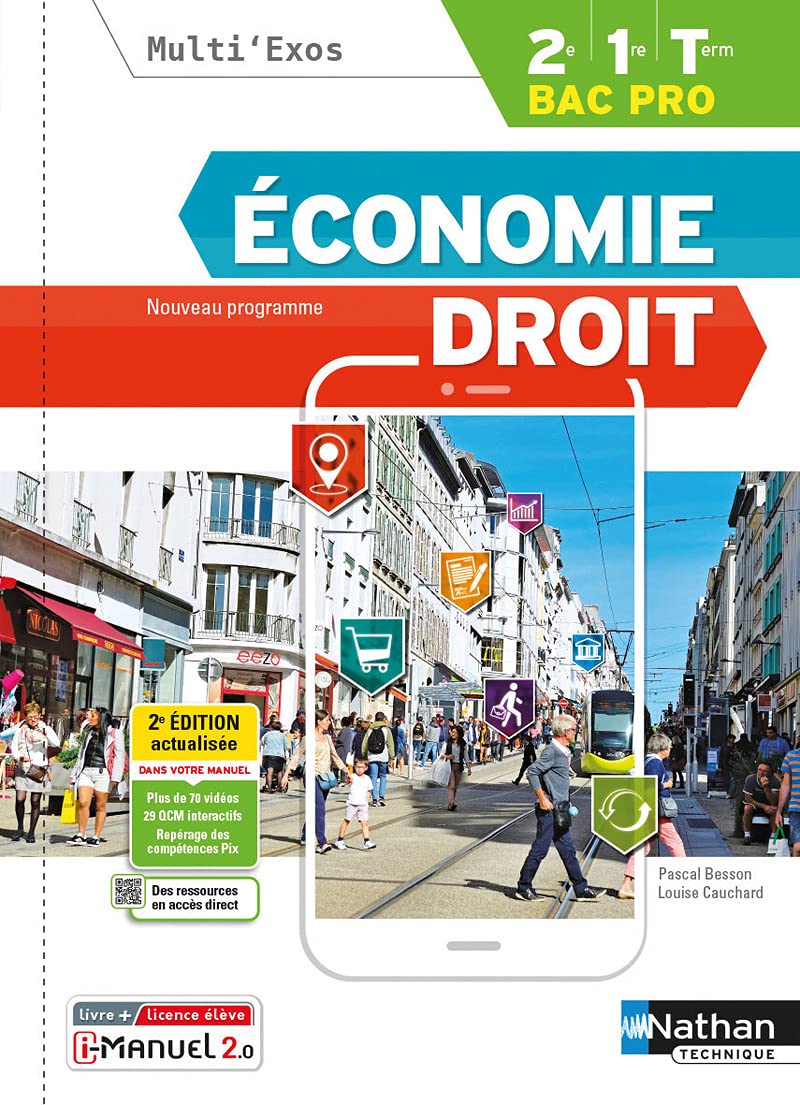 Economie-Droit - 2de/1re/Tle Bacs Pro Tertiaires 9782091672670