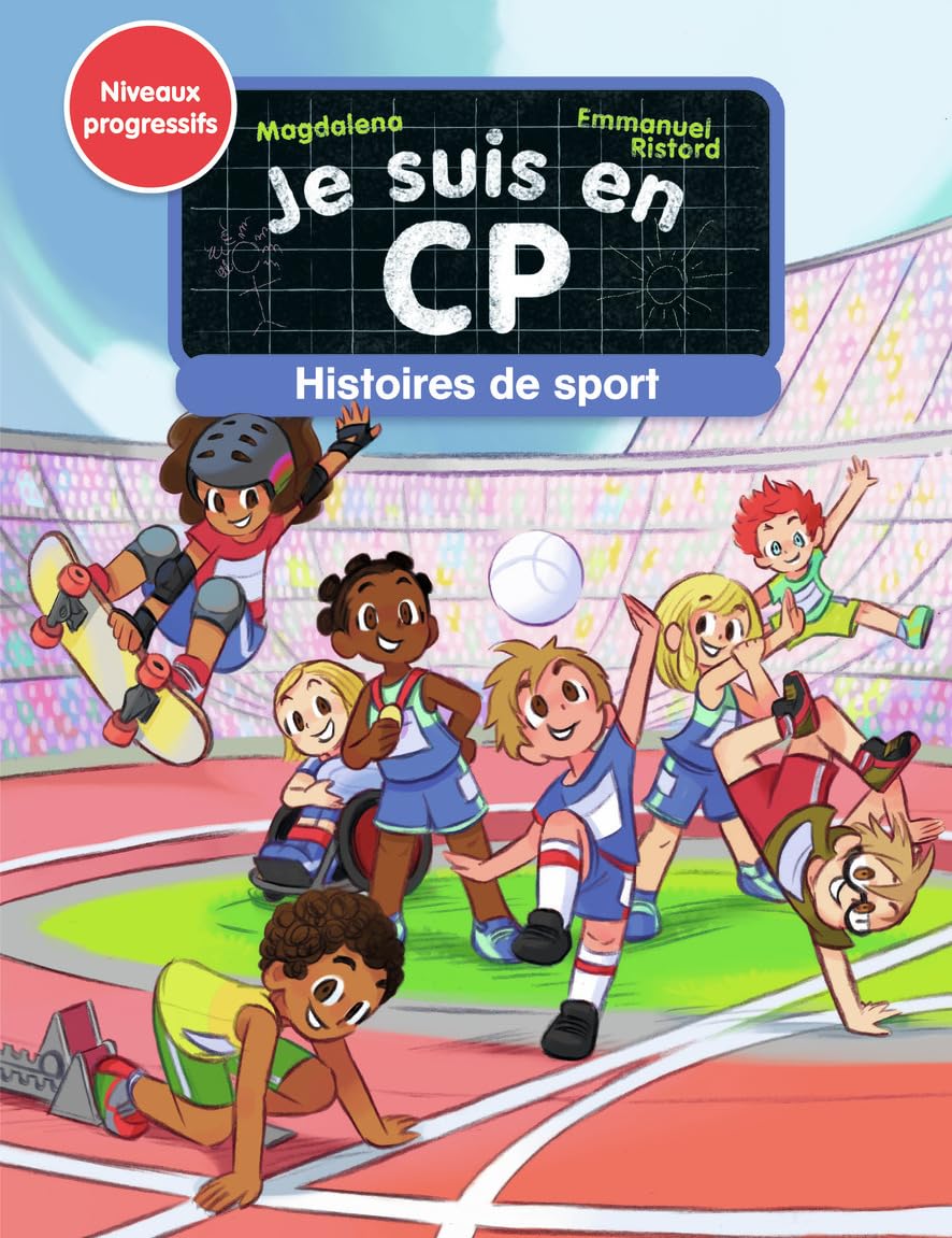 Je suis en CP - Histoires de Sport: Niveaux 1, 2 et 3 9782080442802