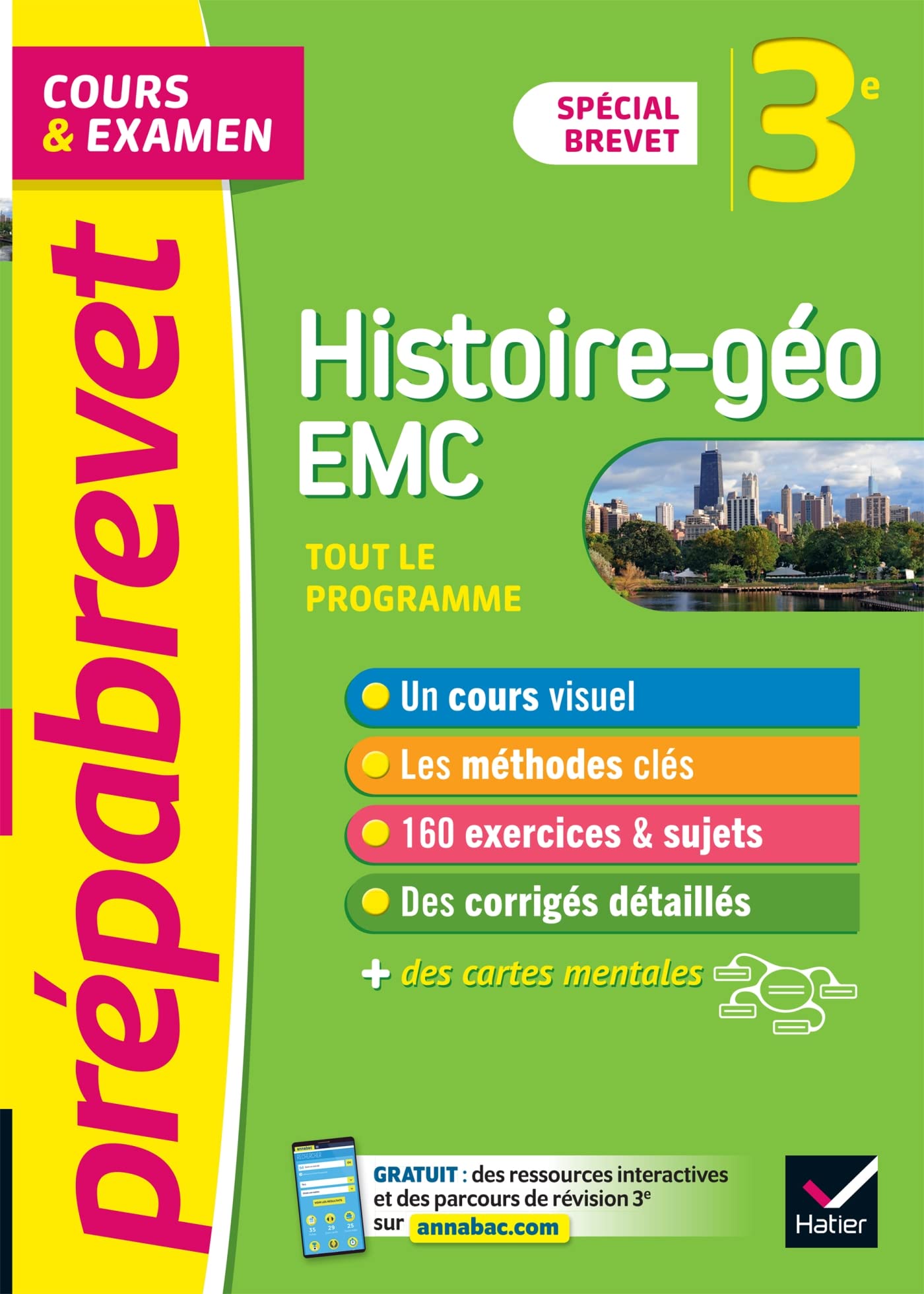 Prépabrevet Histoire-Géographie EMC 3e - Brevet 2024: cours, méthodes et entraînement 9782401078307
