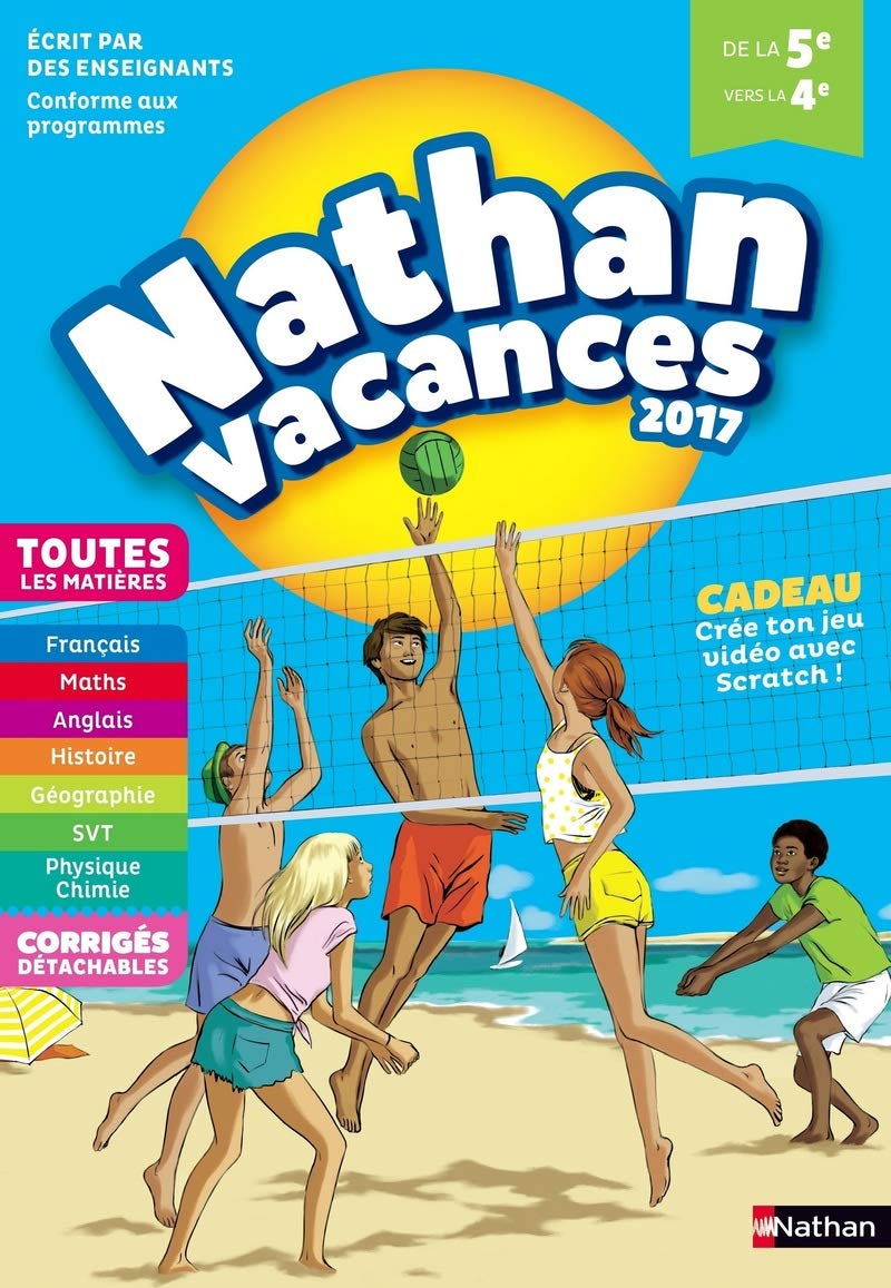 Nathan Vacances 2017 5ème vers 4ème 9782091931968