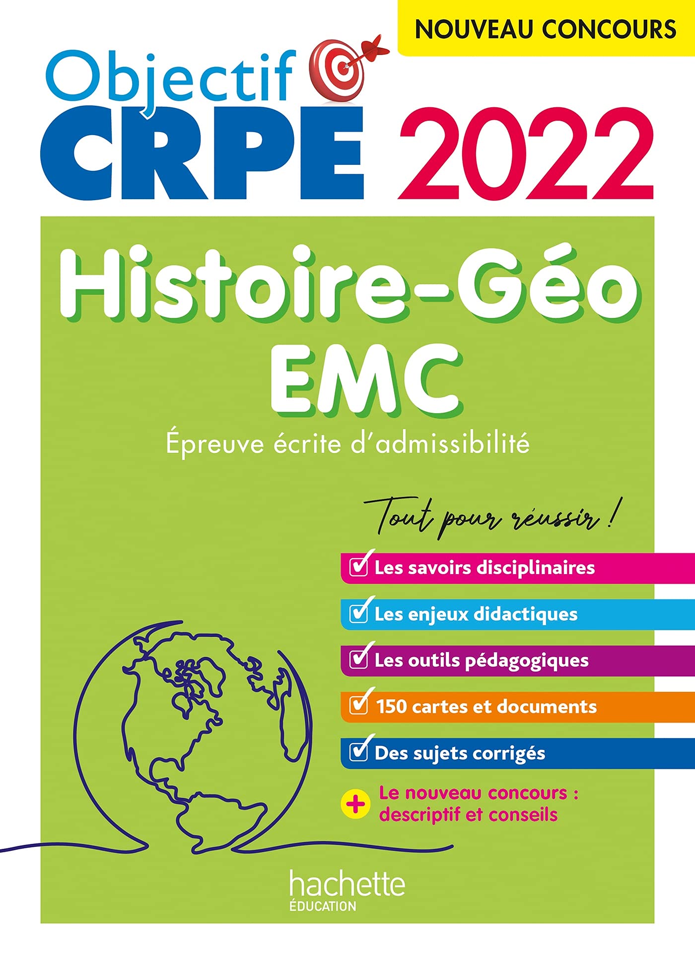 Objectif CRPE 2022 - Histoire-Géographie-EMC - épreuve écrite d'admissibilité 9782017877332