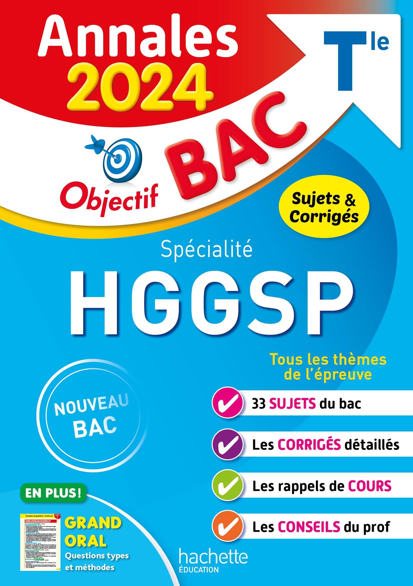 Annales Objectif BAC 2024 - Spécialité HGGSP 9782017226963