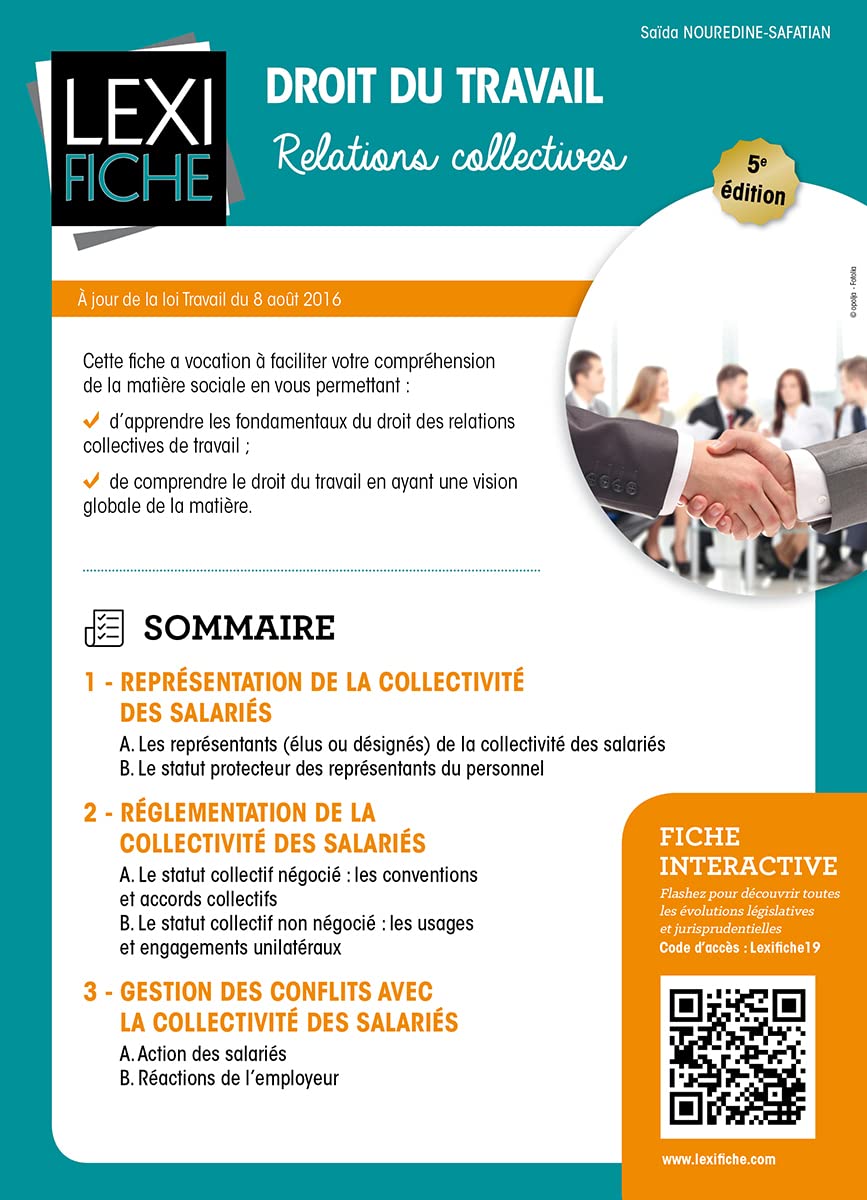 Droit du travail - Relations collectives 9782356443304