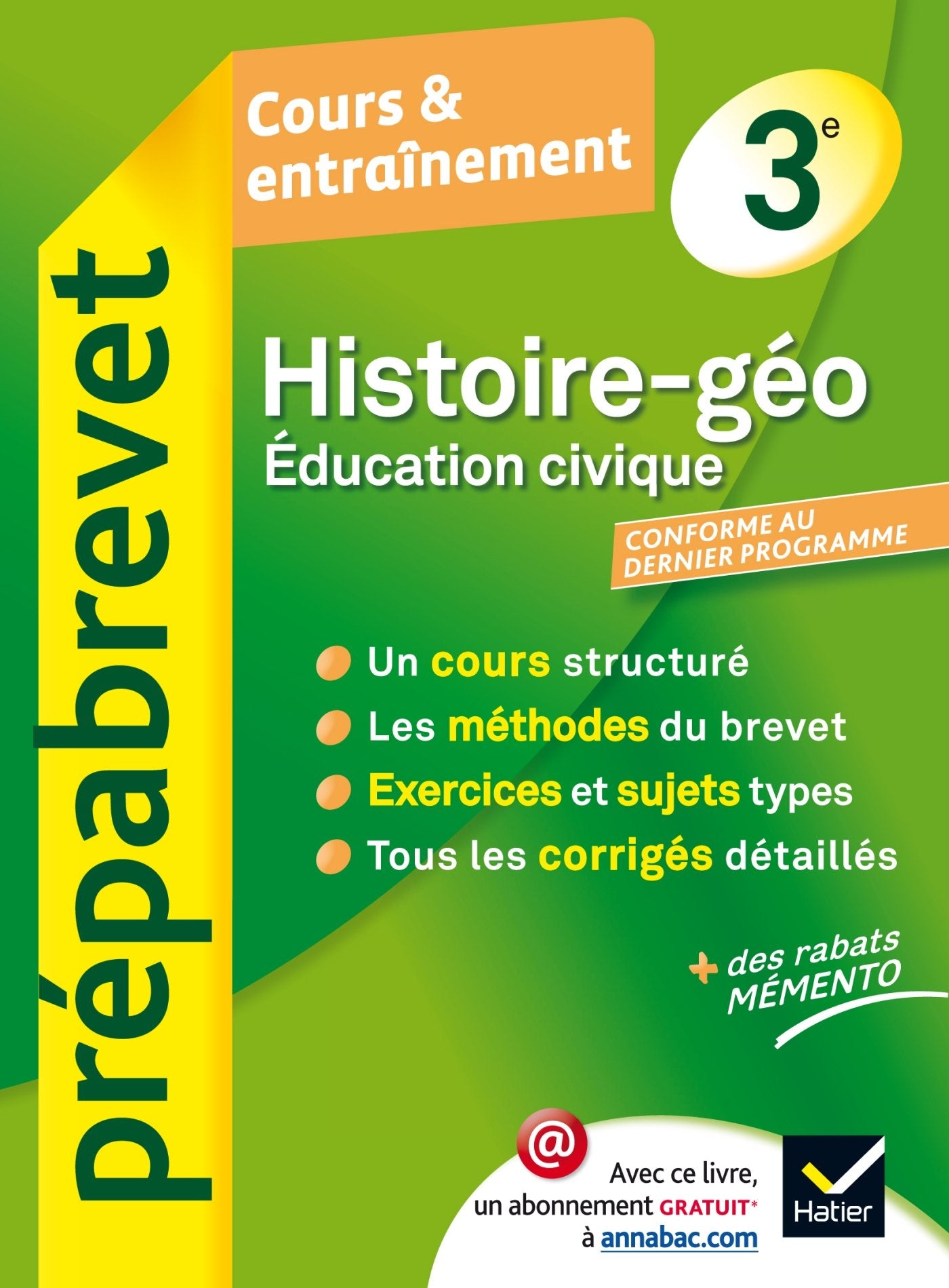 Histoire-Géographie Education civique 3e: Cours & entraînement 9782218981548