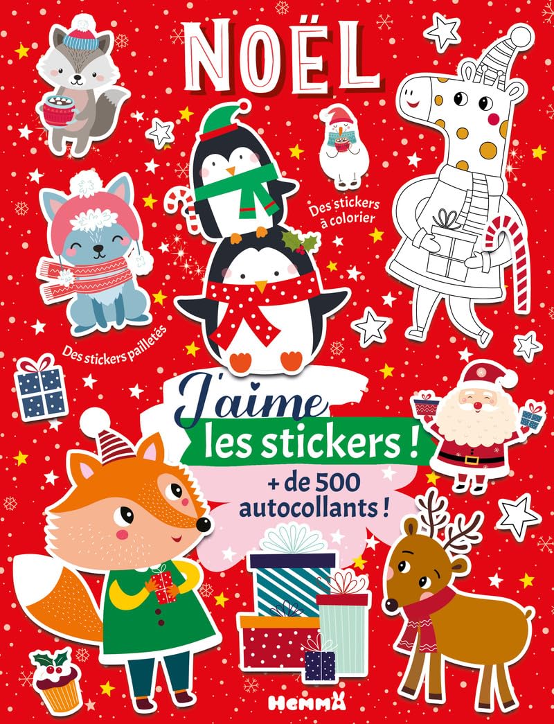 J'aime les stickers - Noël - livre stickers - + de 500 stickers - Dès 3 ans 9782508062025