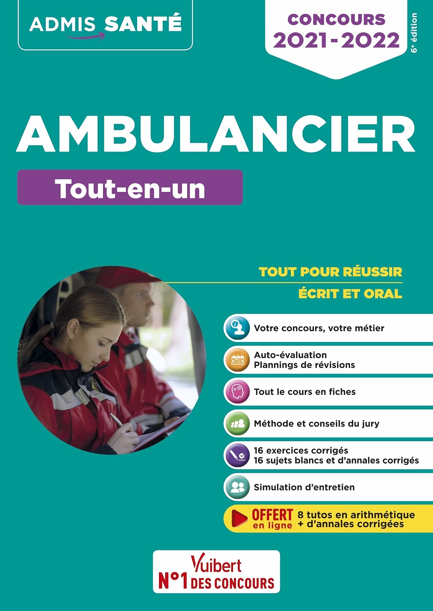 Concours Ambulancier - Le tout-en-un: Concours 2021-2022 9782311208269
