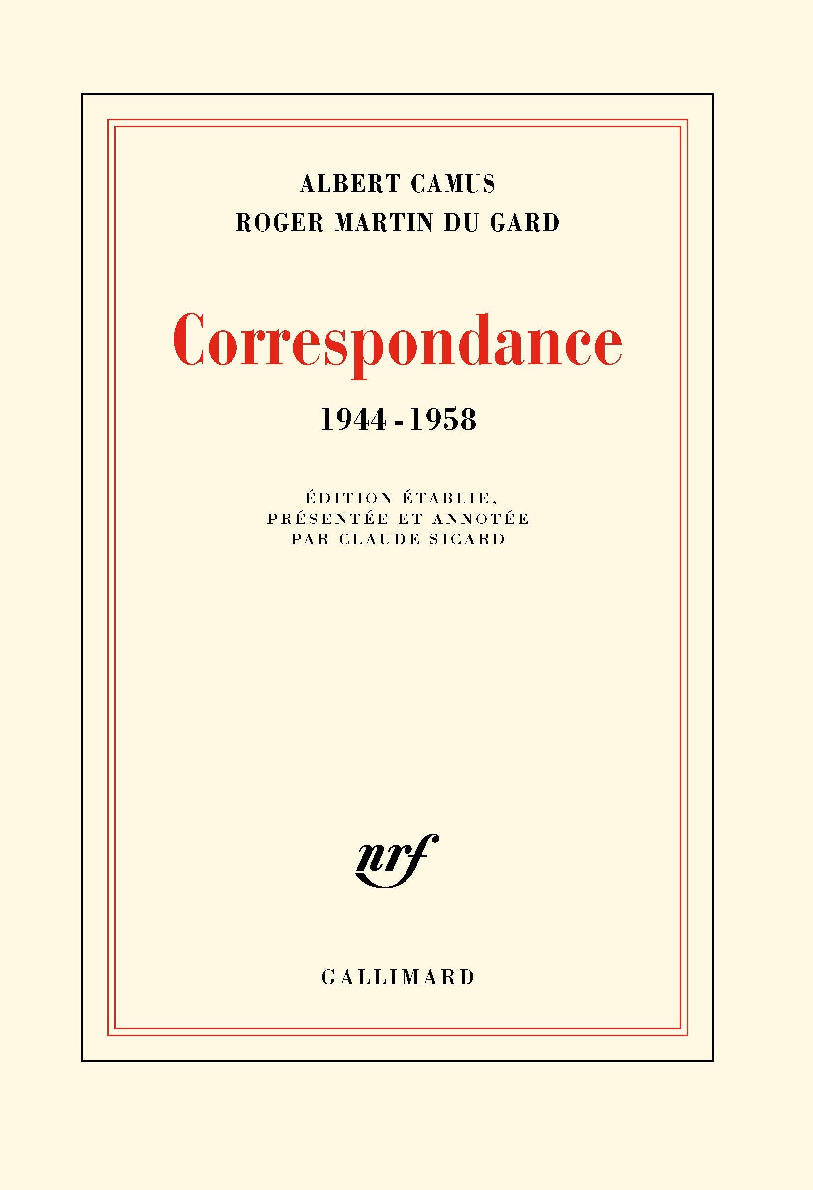 Correspondance: (1944-1958) 9782070139255
