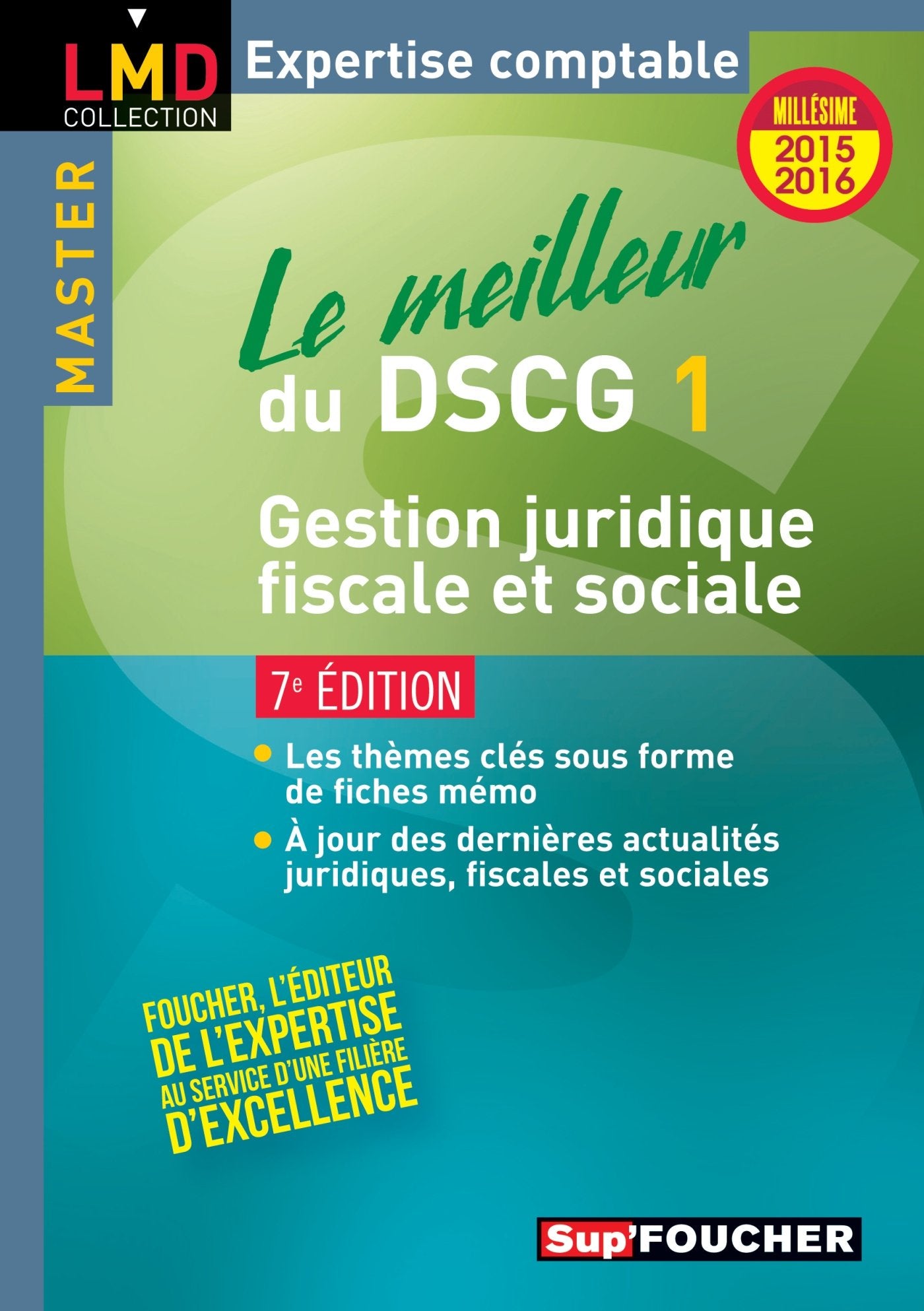 Le meilleur du DSCG 1 Gestion juridique, fiscale et sociale: Millésime 2015-2016 9782216131273