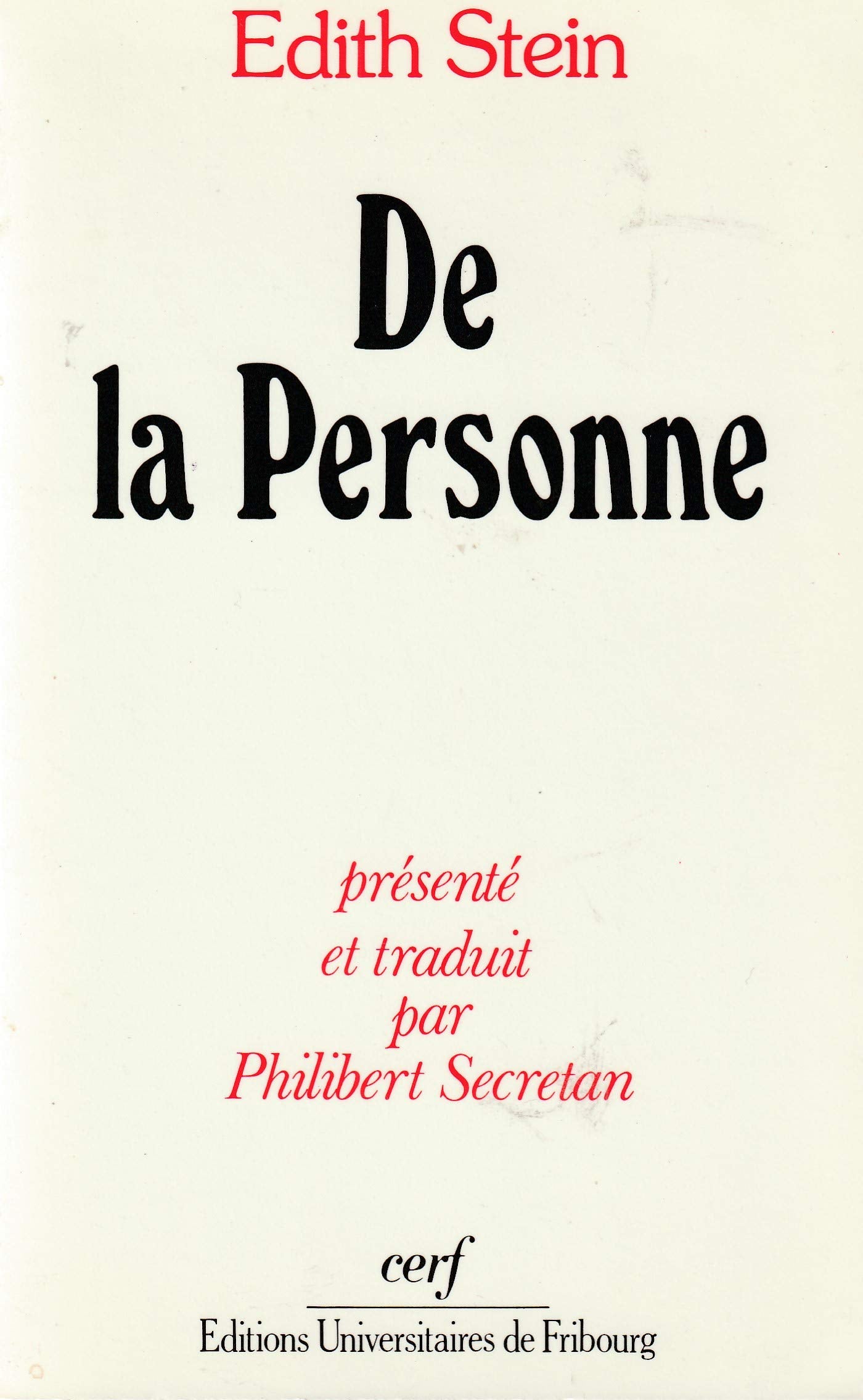 De la Personne 9782204045193