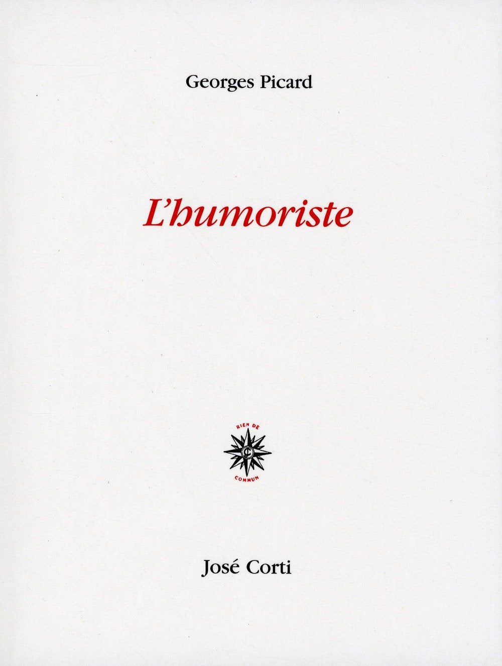 L'humoriste 9782714310354